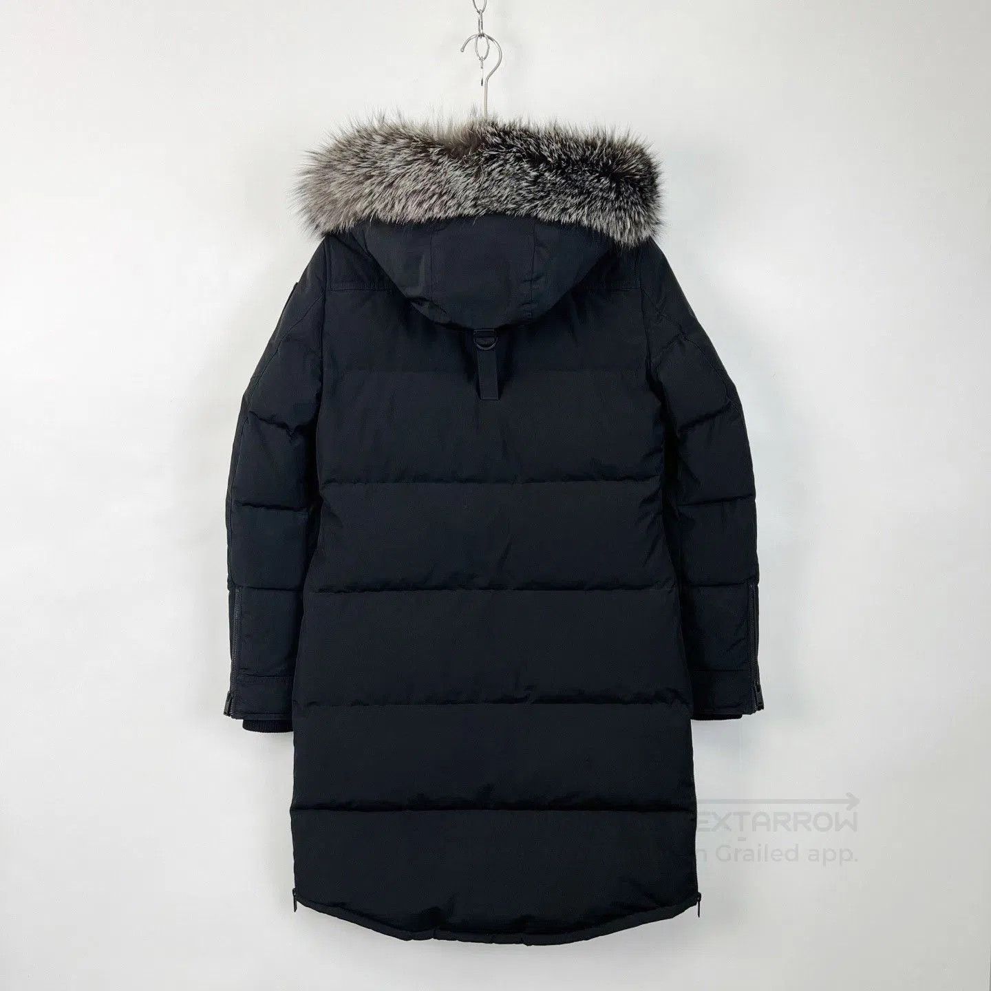 Moose Knuckles Moose Knuckles Black Hooded Mid-Length Down Jacket. Size M / US 6-8 / IT 42-44 - 2 Thumbnail