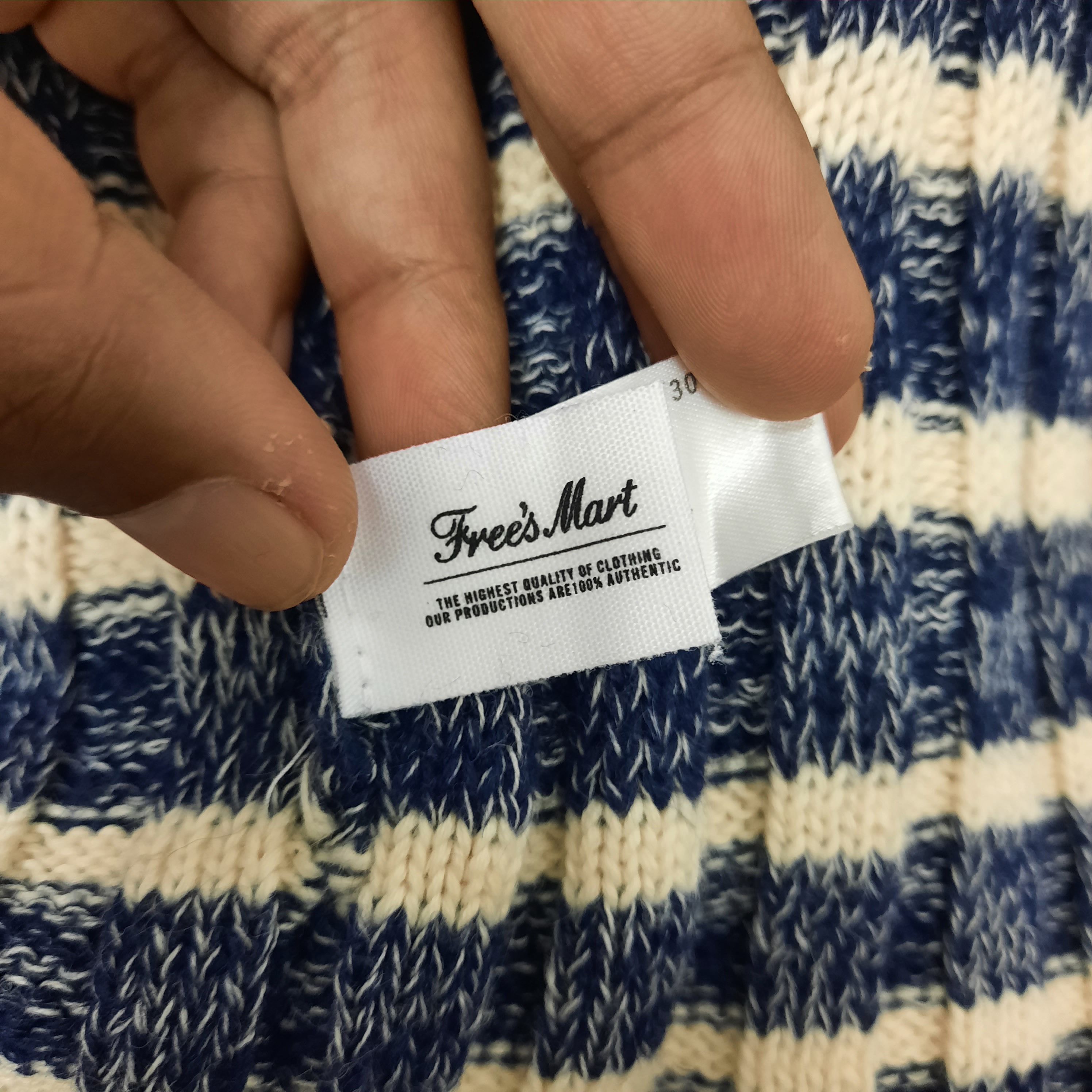 Tornado Mart 💥 Japanese brand free's mart stripes beanie hat Size ONE SIZE - 4 Thumbnail