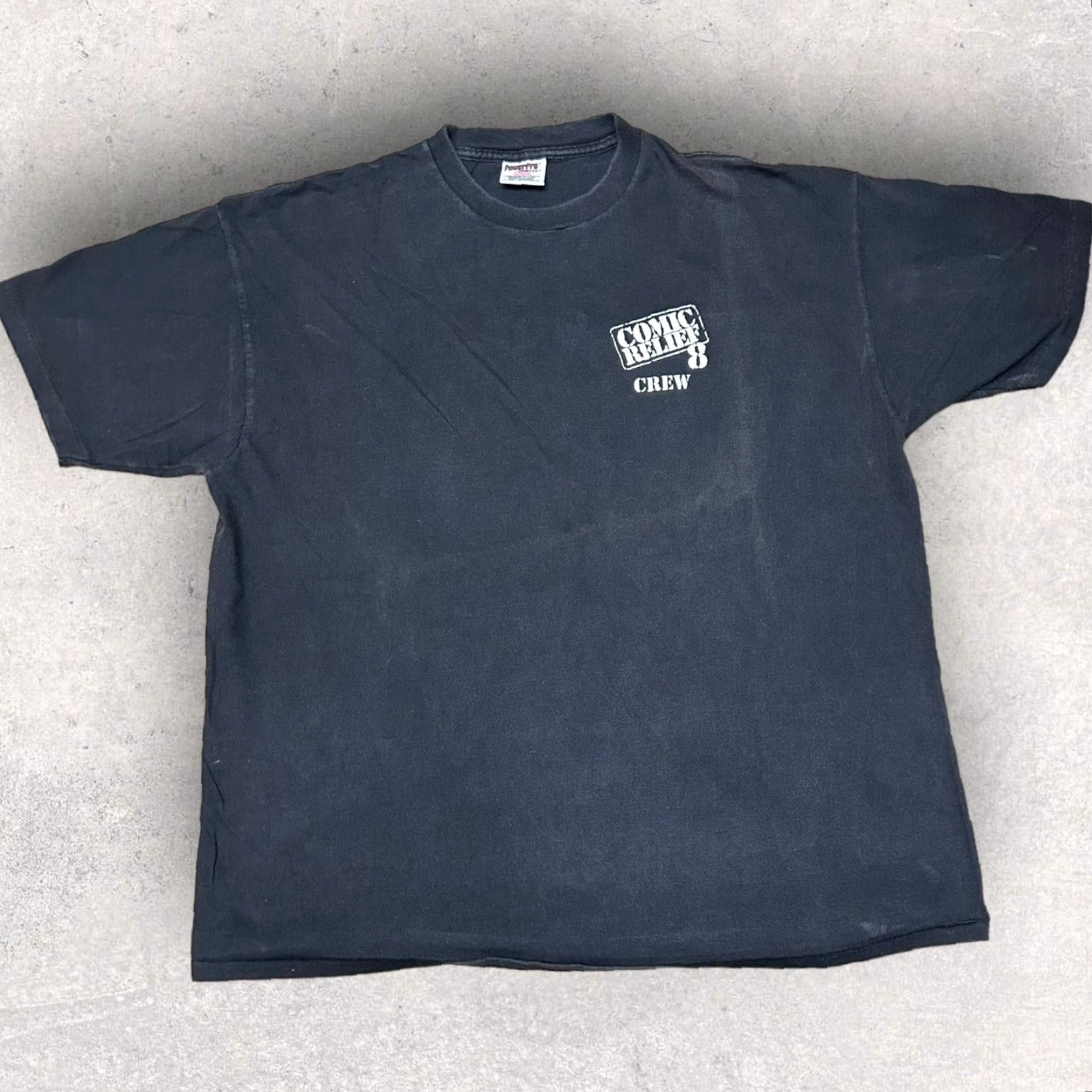 Vintage RARE 1998 Vintage Comic Relief 8 Crew T Shirt Black Fade Fits XL Size US XL / EU 56 / 4 - 2 Thumbnail