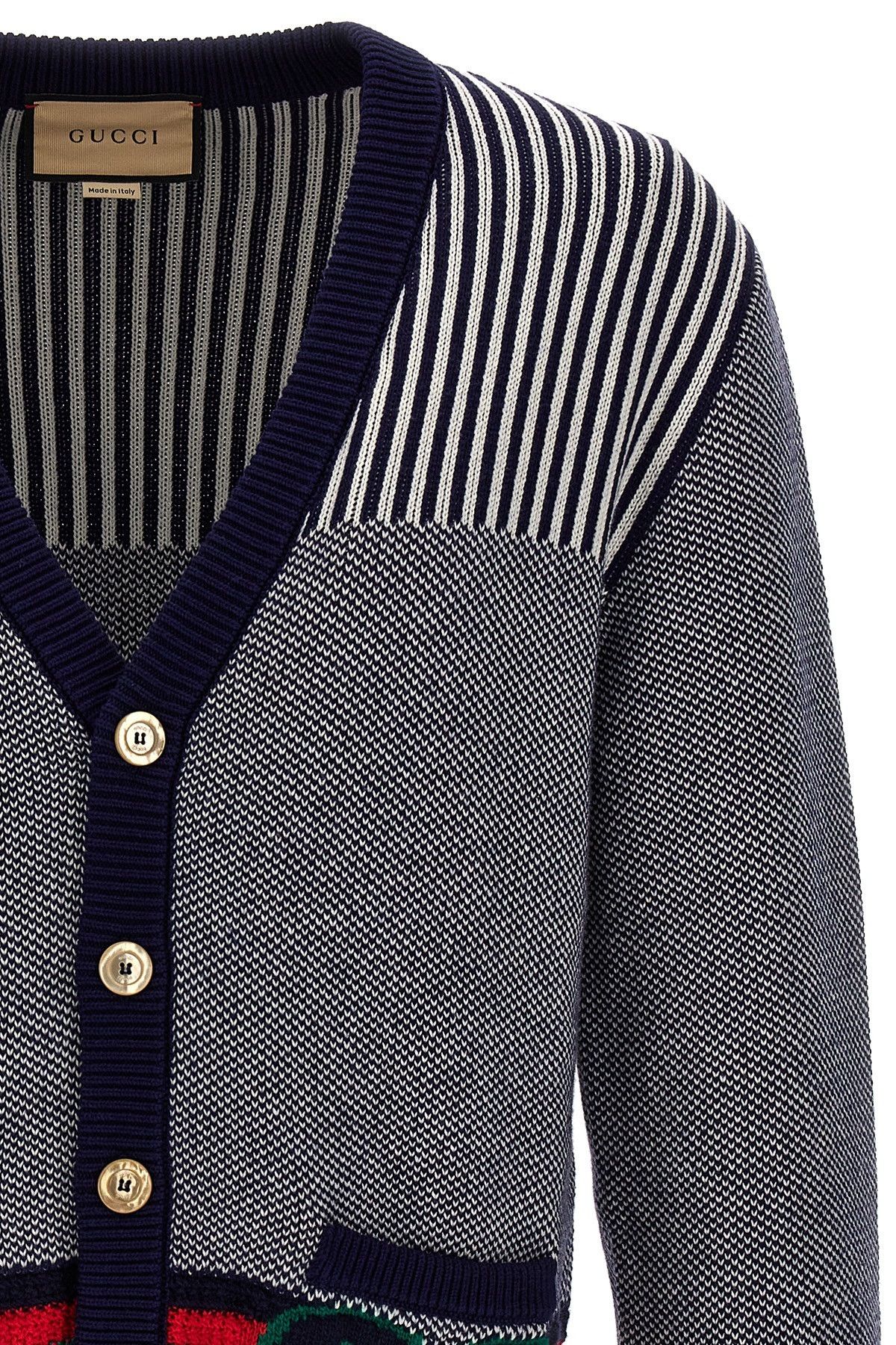 Gucci o1mt1gz0525 Cotton Wool Cardigan With GG in Multicolor Size US XXL / EU 58 / 5 - 4 Thumbnail