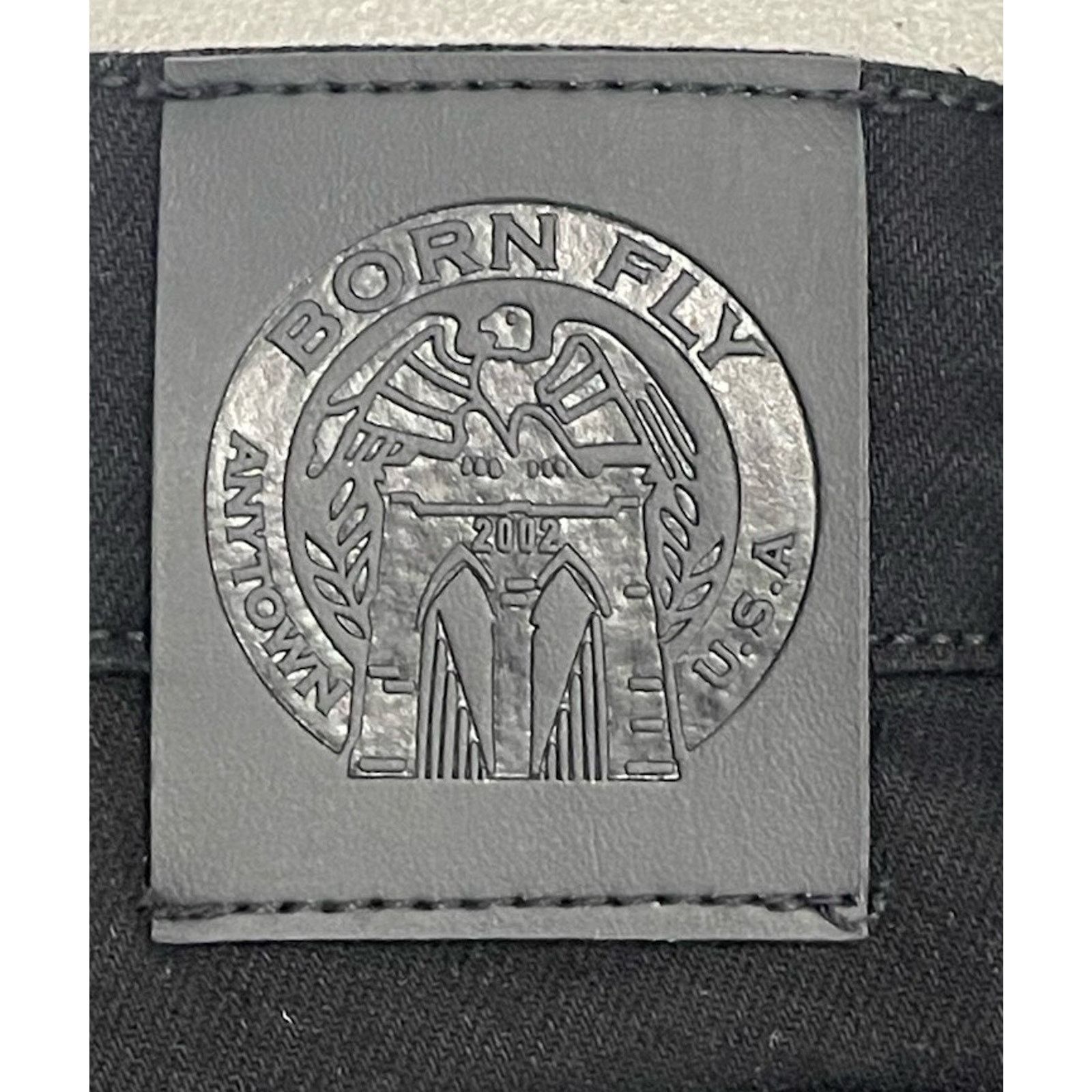 Born Fly NWT Born Fly Jeans Mens Embroidered Black Patchwork Denim Size US 36 / EU 52 - 9 Thumbnail
