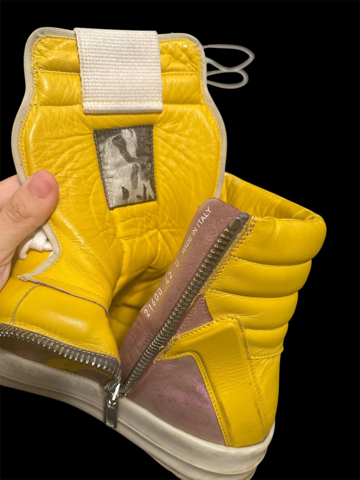 Rick Owens Rick owens geobasket SS20 “tecuatl” as seen on playboi carti Size US 9 / EU 42 - 4 Thumbnail