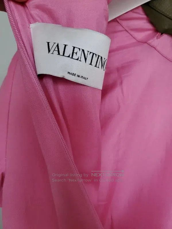 Valentino Valentino Pink Wool Flared Sleeve Dress . Size XS / US 0-2 / IT 36-38 - 6 Thumbnail