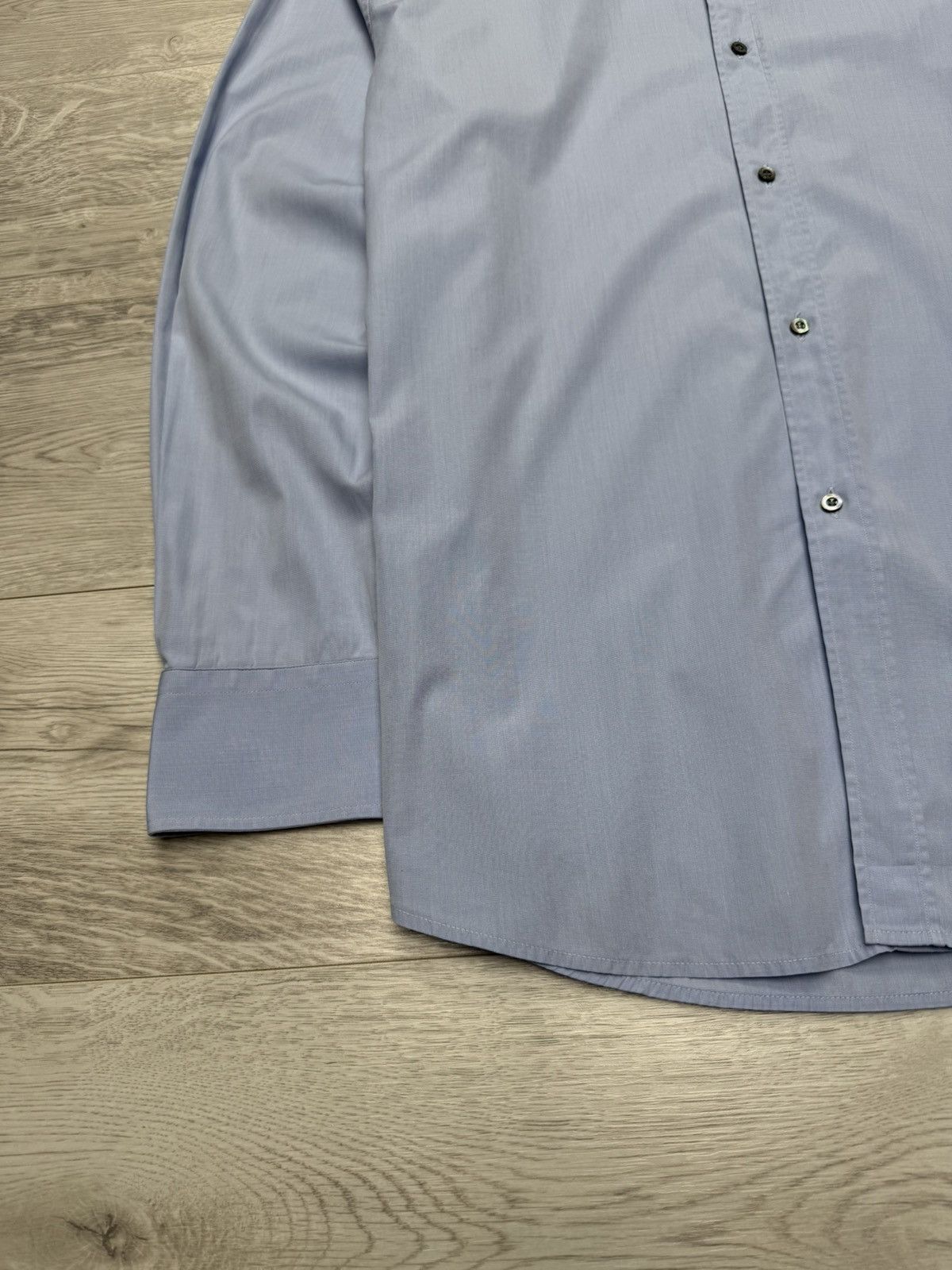 Gucci Vintage Gucci Men’s Blue Cotton Long Sleeve Button Up Shirt Size US L / EU 52-54 / 3 - 6 Thumbnail