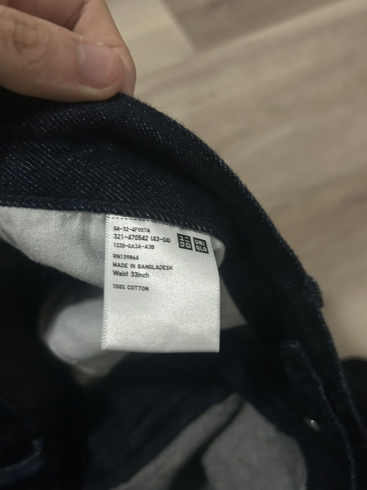 Uniqlo Uniqlo Navy Blue Jeans Size US 33 - 3 Thumbnail