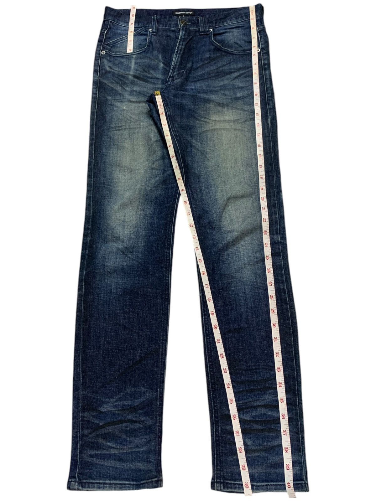 Japanese Brand × semanticdesign Vintage Japanese Semantic Design Indigo Mud Wash Jeans Size US 30 / EU 46 - 14 Thumbnail