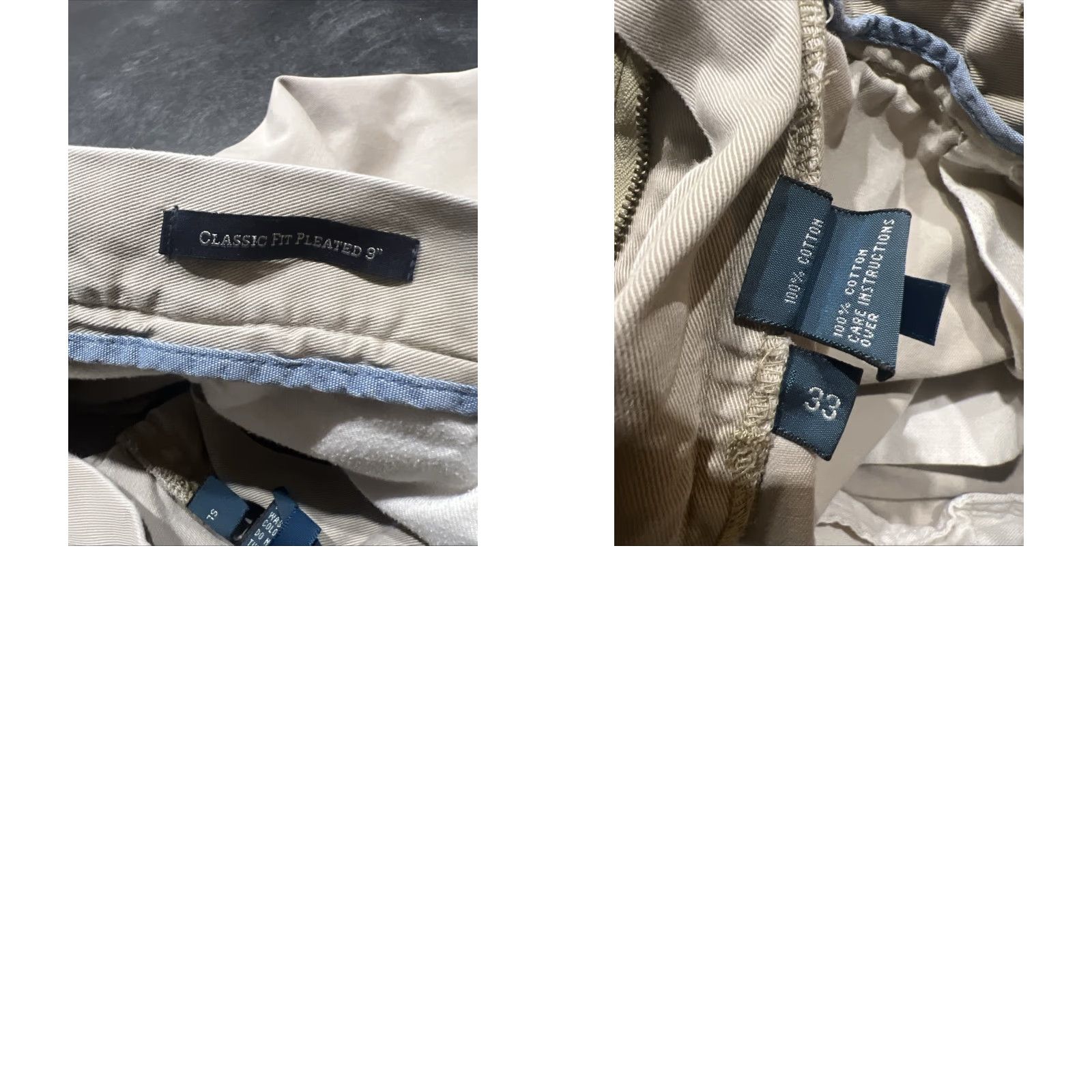 Polo Ralph Lauren Polo Ralph Lauren Shorts Men 33 Chino Belted Beige 9in Inseam Classic Pleated Front Cotton NYC Vintage-Style Look Size US XS / EU 42 / 0 - 8 Thumbnail