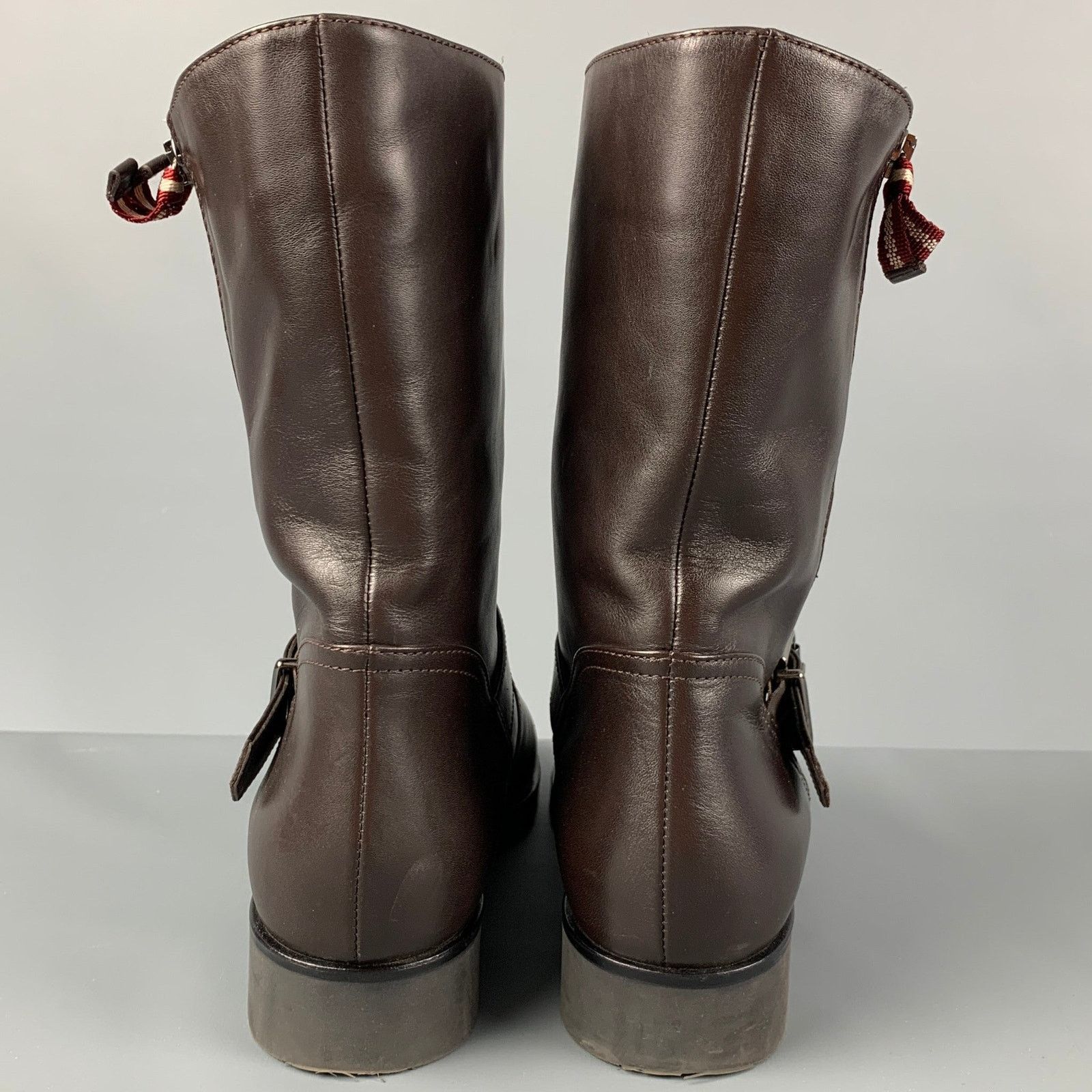 Bally BALLY Size 12 Brown Leather Solid Belted Women Boots Size US 12 / IT 42 - 5 Thumbnail