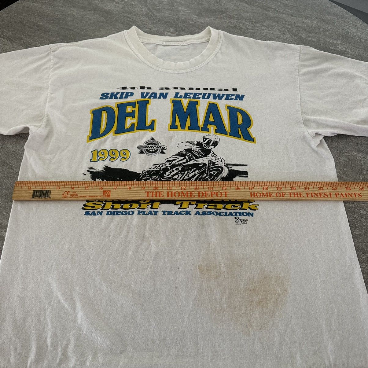 Vintage Vintage Del Mar San Diego Motorcycle Racing All Over Shirt Size US XL / EU 56 / 4 - 4 Thumbnail