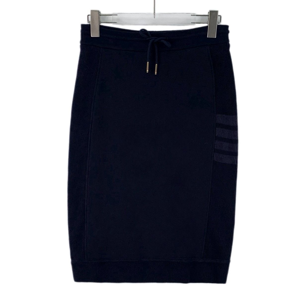 Thom Browne Thom Browne Navy Classic Four-Bar Cotton Skirt K26WX Size 27" / US 4 / IT 40 - 1 Thumbnail