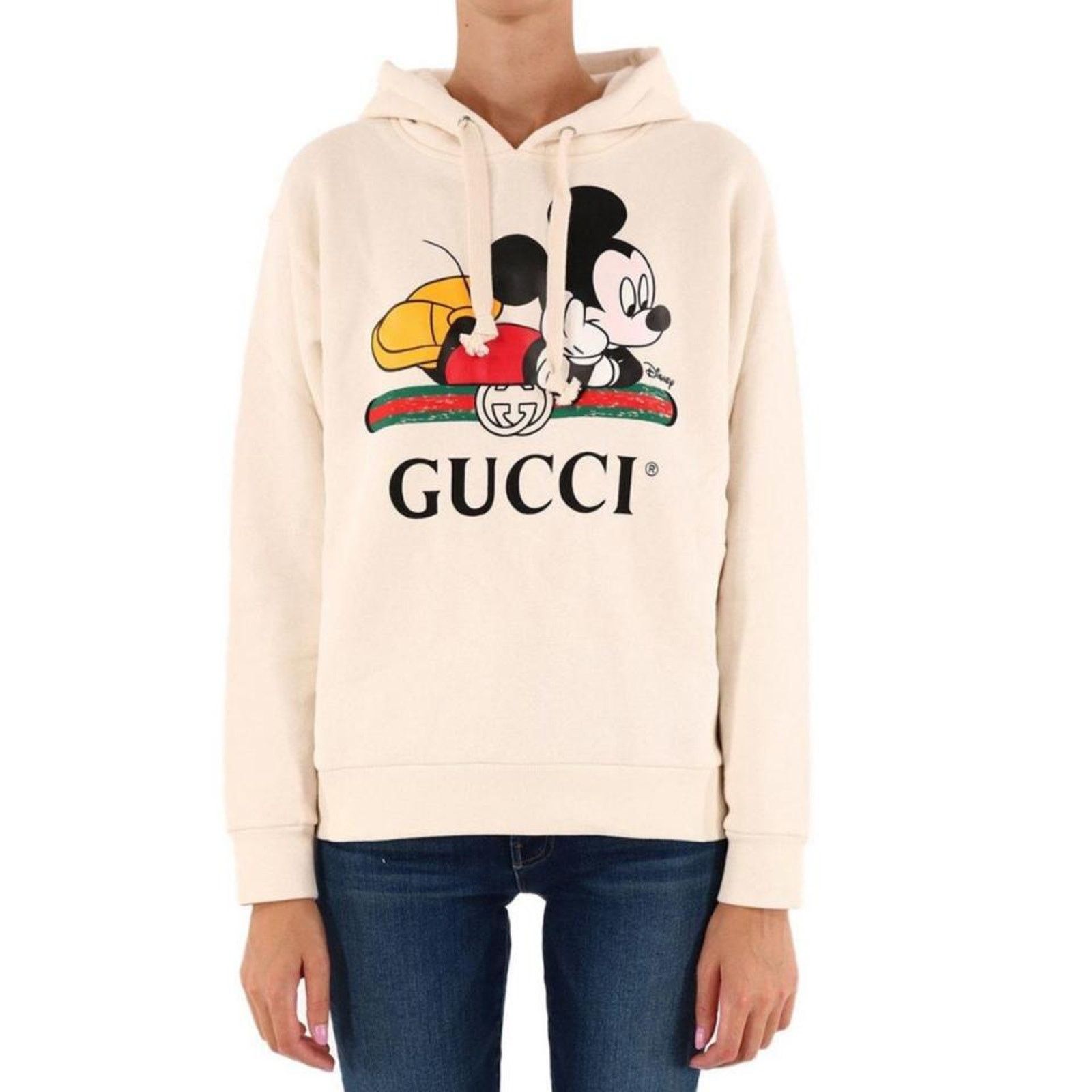 Gucci GUCCI x Disney Mickey logo printed hoodie sweatshirt top Size XS / US 0-2 / IT 36-38 - 4 Thumbnail