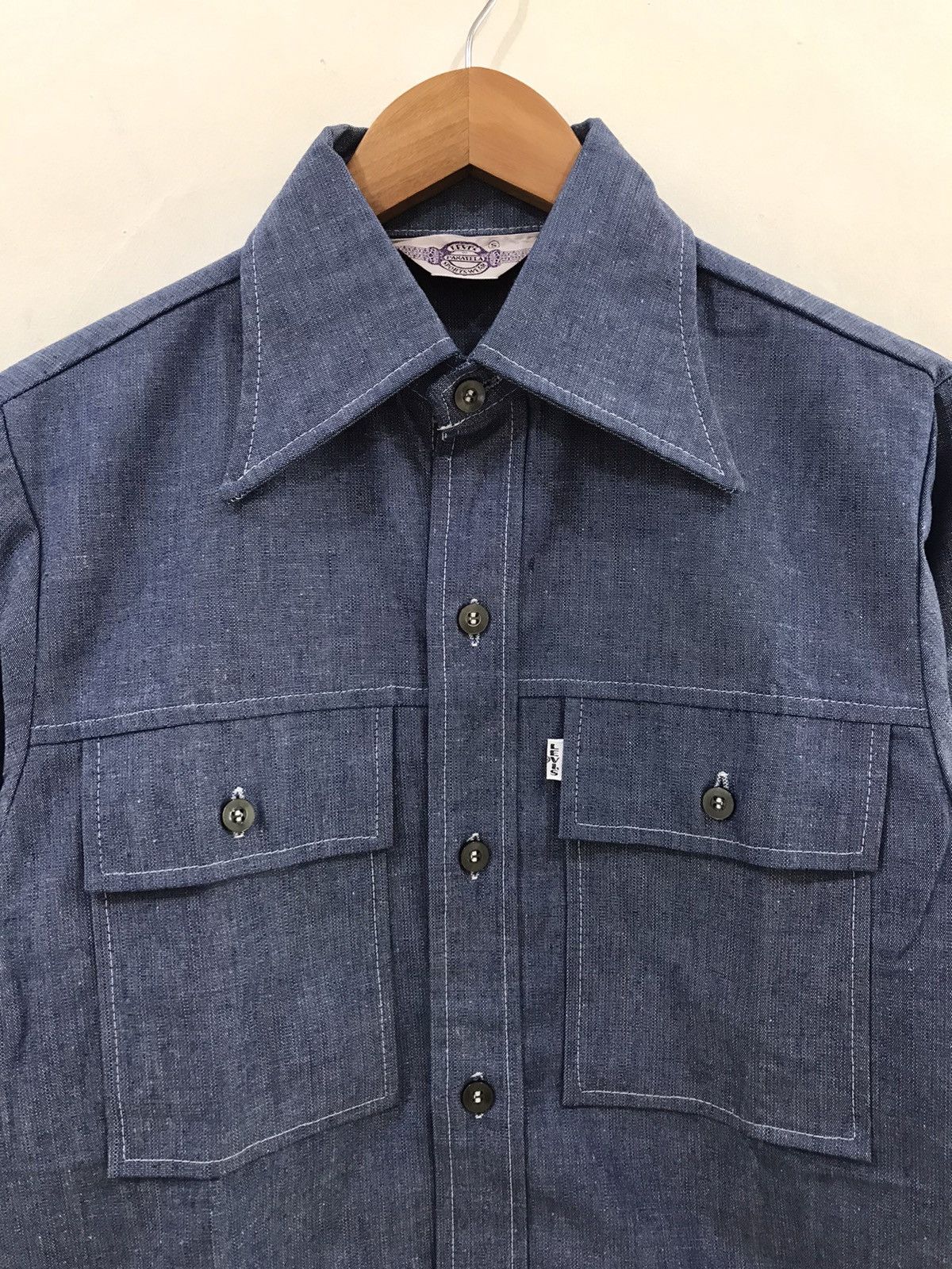 Levi's × Vintage Vintage Levis Panatela Shirt Big E Size US S / EU 44-46 / 1 - 3 Thumbnail