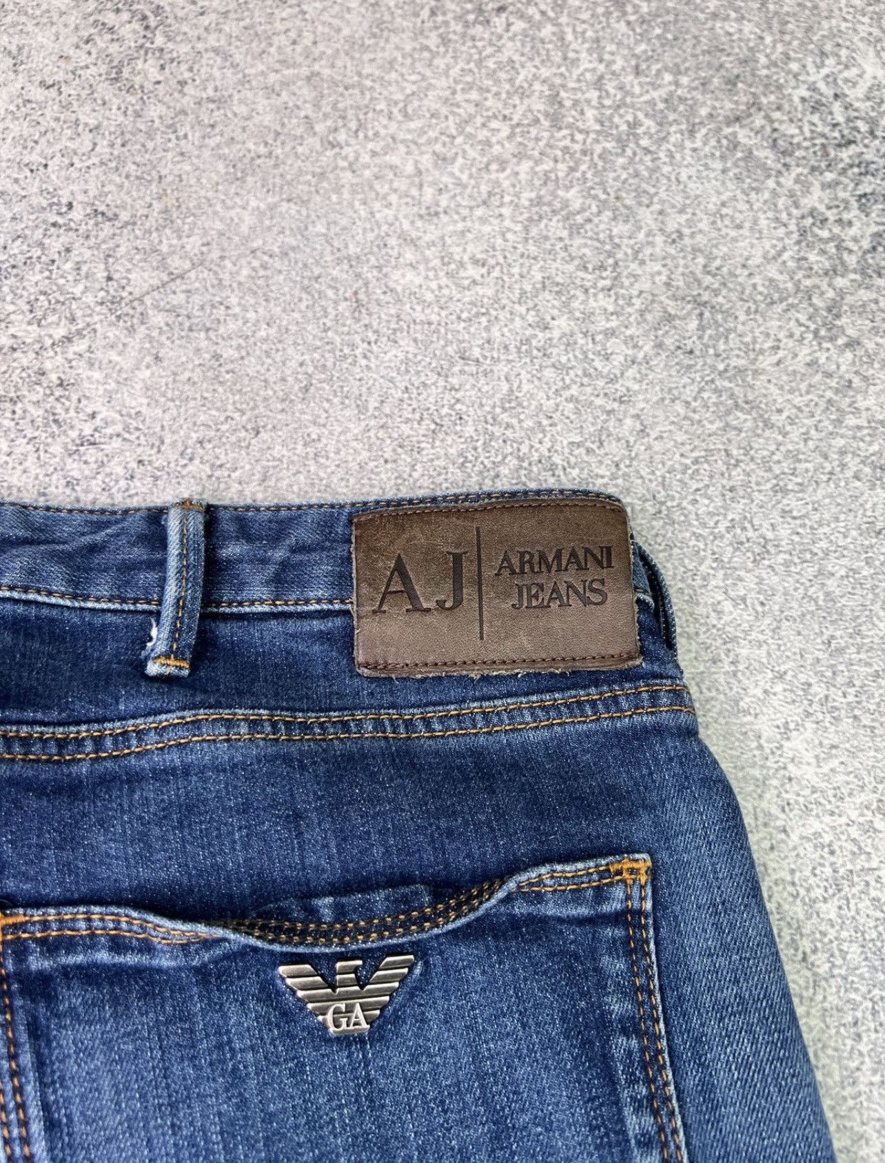 Armani × Designer × Vintage Vintage Armani Jeans Denim Blue pants Size US 31 - 4 Thumbnail