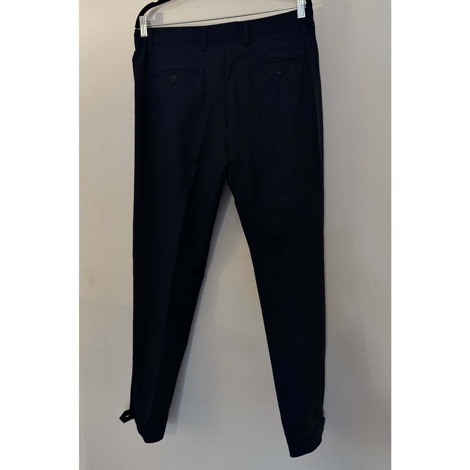 Lanvin Lanvin NWT Button Hem Navy Blue Pants Size US 32 / EU 48 - 2 Thumbnail