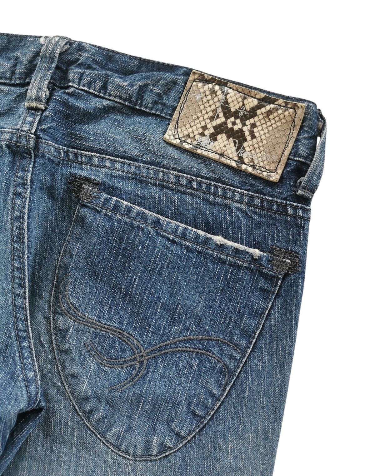Tornado Mart Edwin Distressed Crash Denim Size 29" - 7 Thumbnail