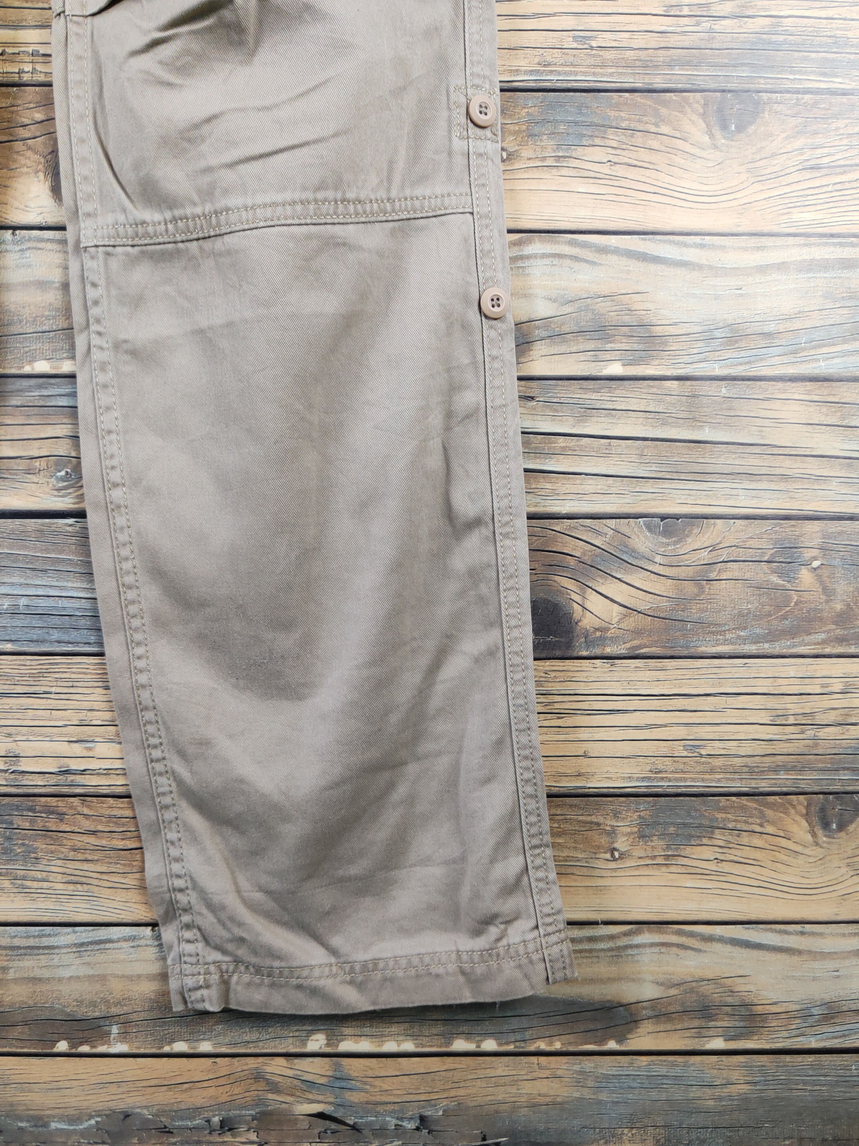 Japanese Brand DL Free Gate Beige Suspender Pants #1059 Size 32" / US 10 / IT 46 - 10 Thumbnail
