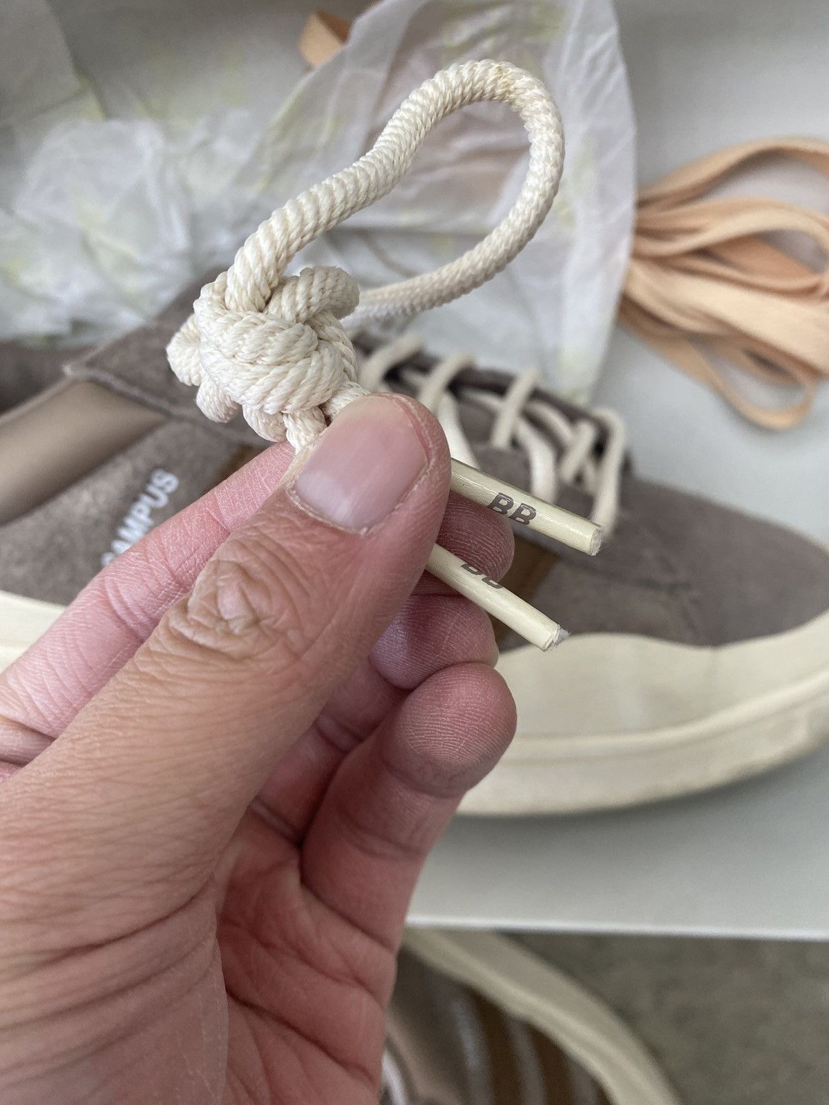 Adidas Adidas Bad Bunny Campus 80 Beige Size US 11.5 / EU 44-45 - 14 Thumbnail