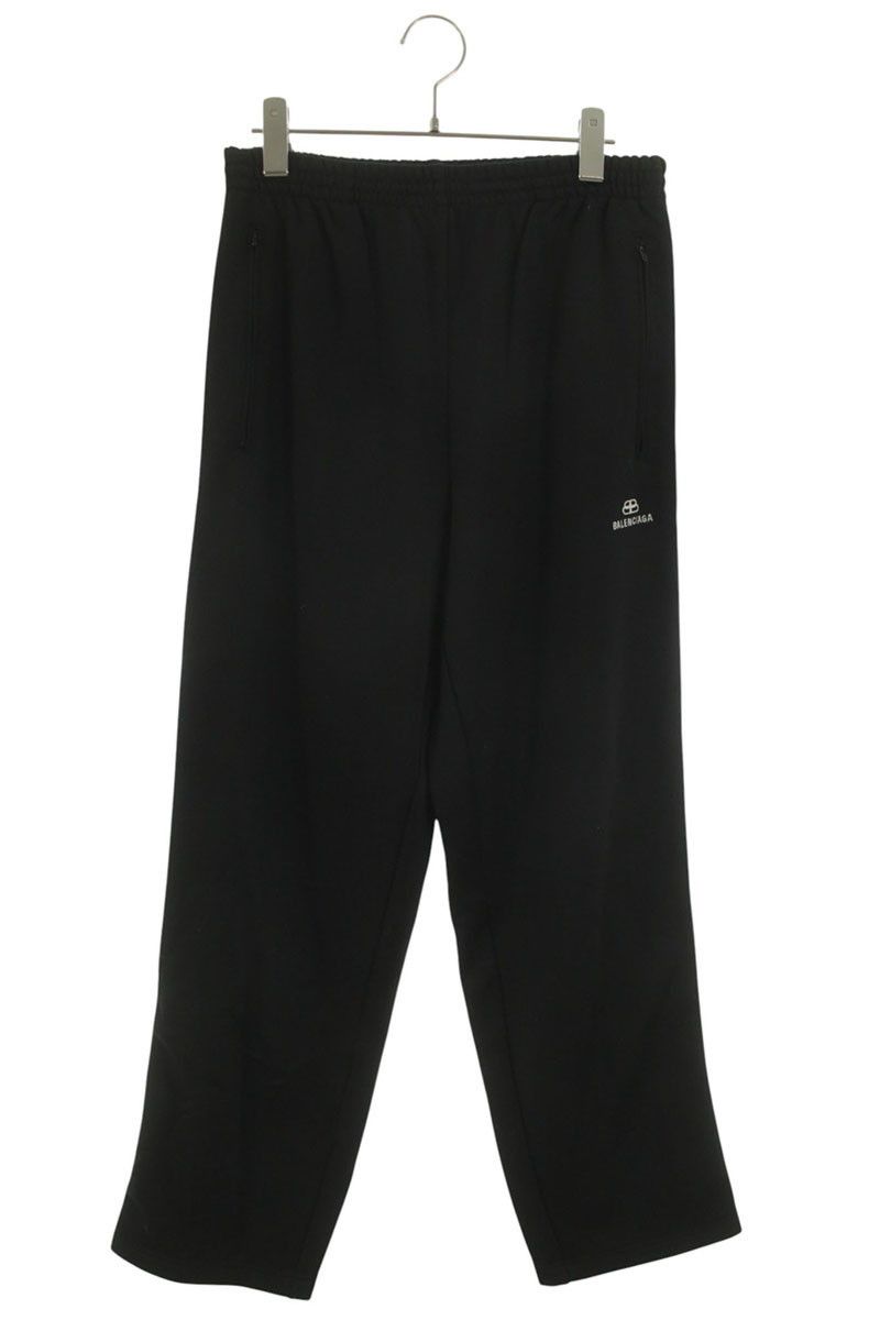Balenciaga Side-striped Stretch-twill Trousers - Black White | Grailed