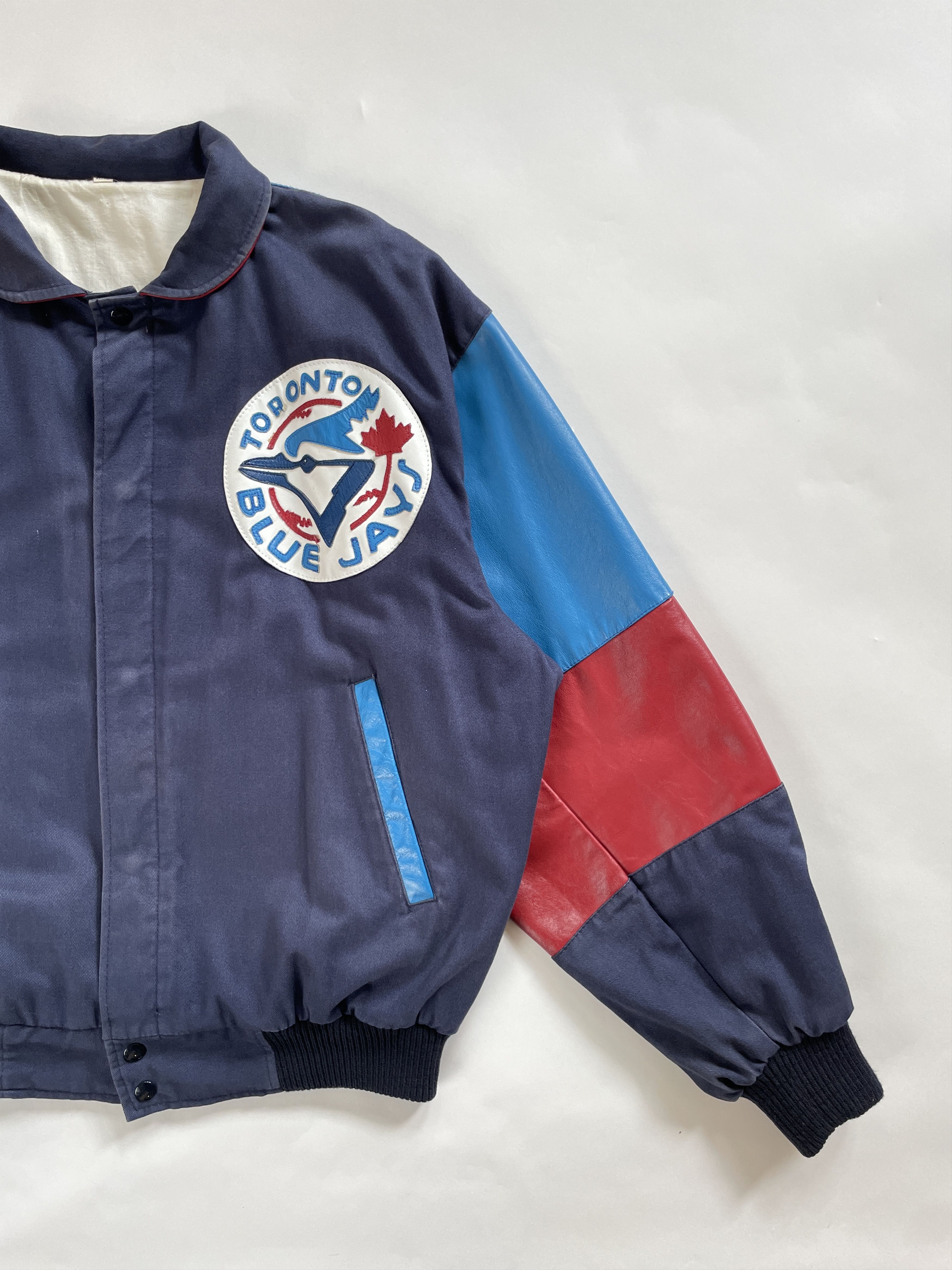 MLB 1990s Boxy Toronto Blue Jays MLB Leather Jacket Size US XL / EU 56 / 4 - 5 Thumbnail