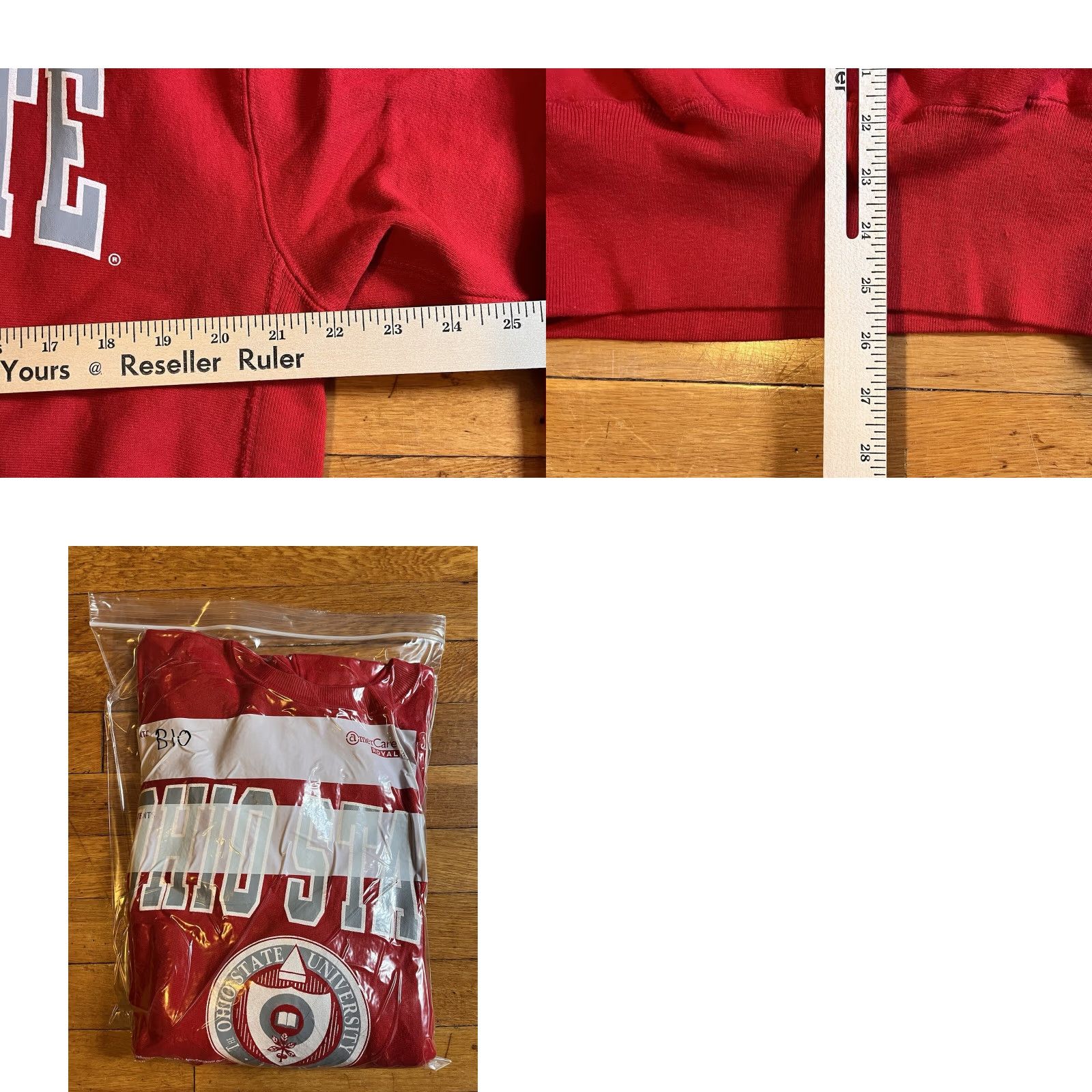 Champion VINTAGE Champion Reverse Weave Sweatshirt Men’s Large Ohio State Red 90s USA Logo Graphic Print College Sports Shirt Size US L / EU 52-54 / 3 - 8 Thumbnail