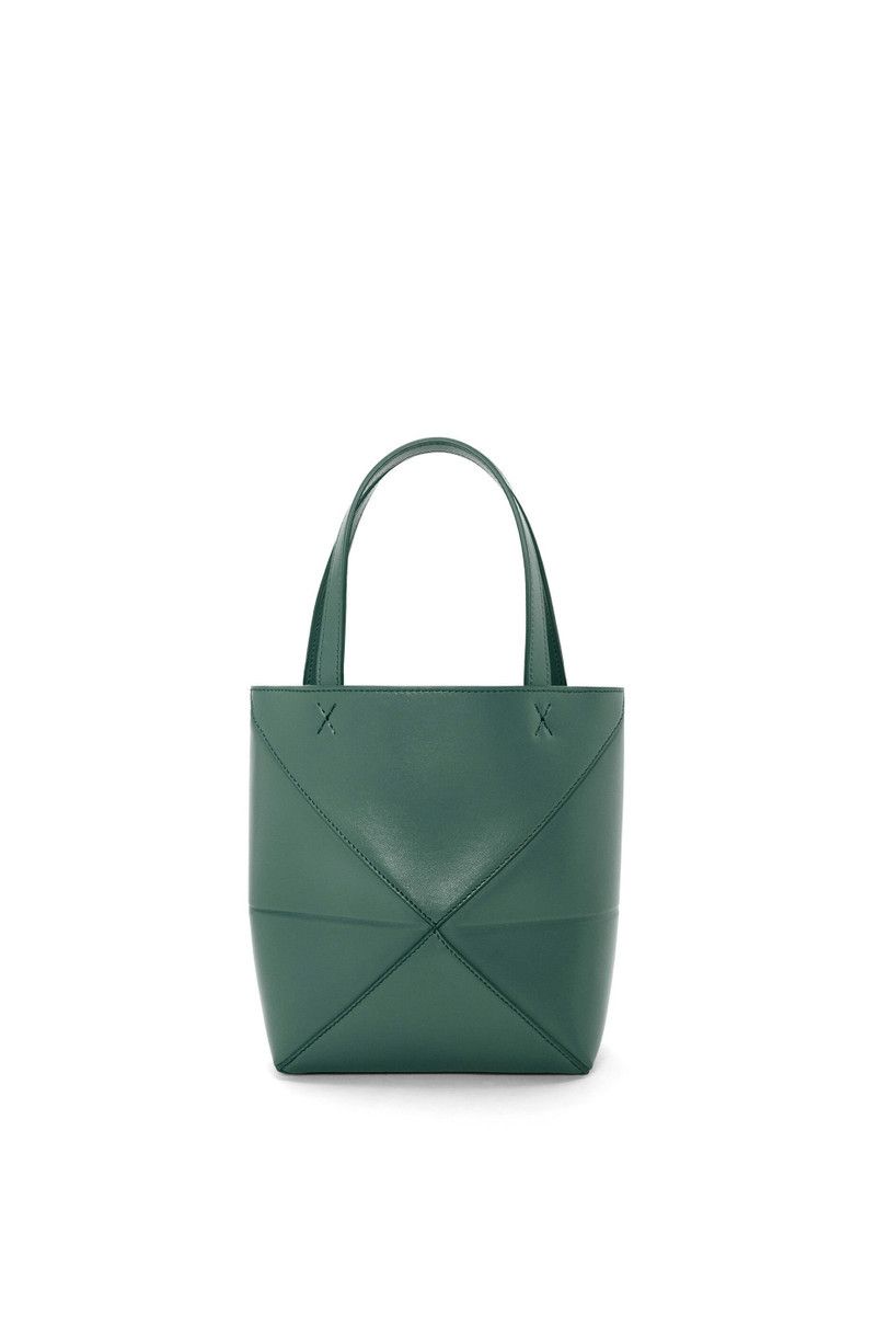 Loewe o1in1g0426 Size: OS/ Puzzle Fold Mini Tote Bag in Vetiver Size ONE SIZE - 7 Thumbnail