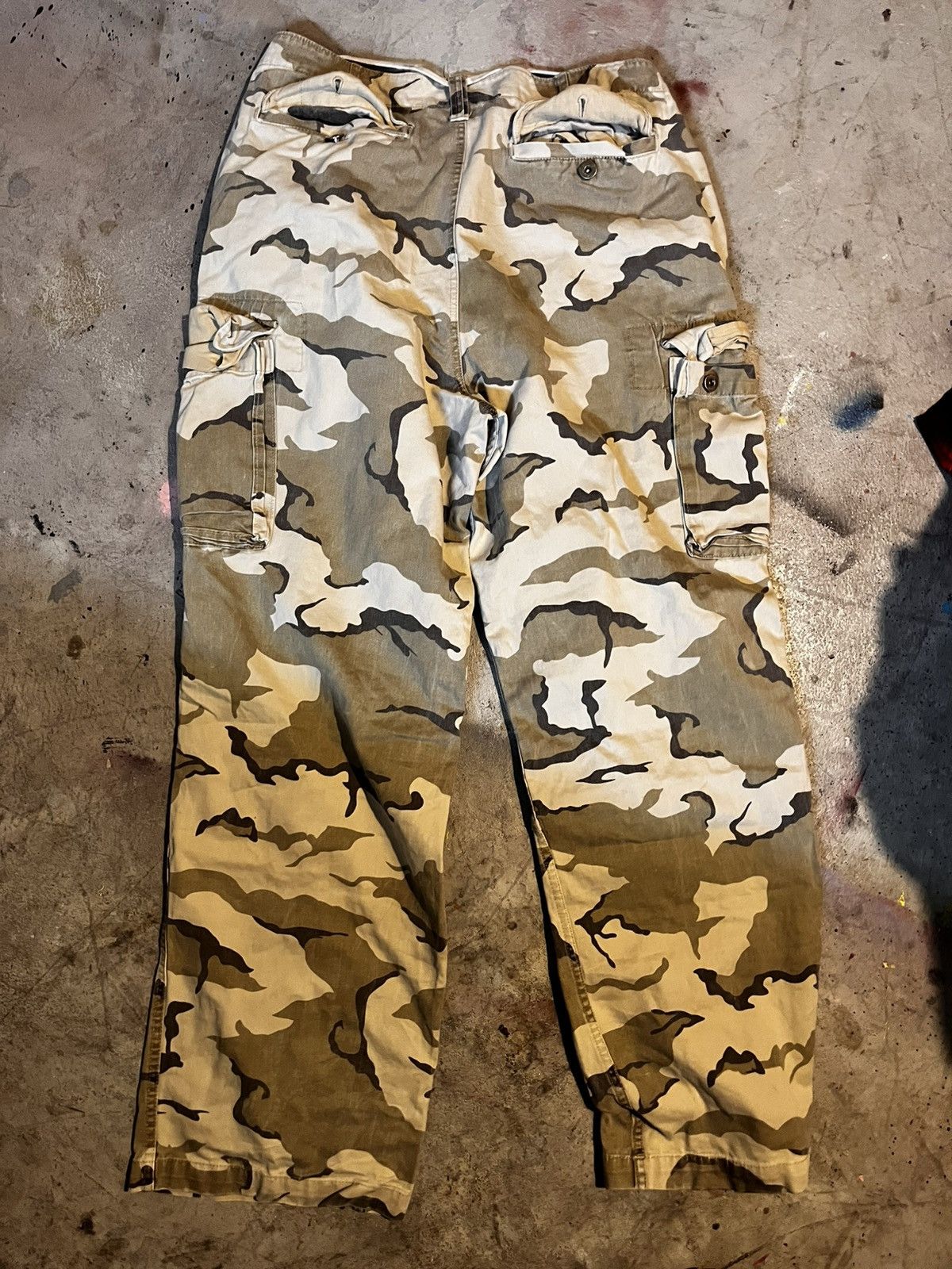 Japanese Brand × Vintage Vintage baggy desert 🏜️🌵camo pants sz 34/34 Size US 34 / EU 50 - 3 Thumbnail