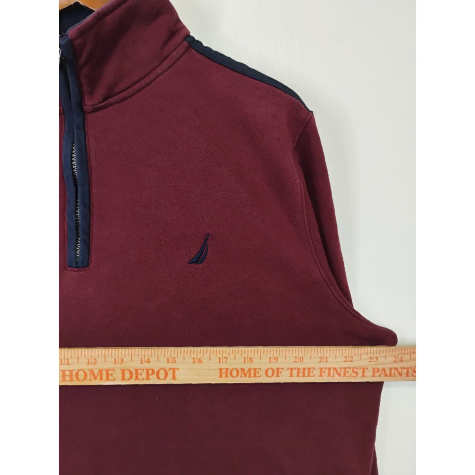 Nautica VINTAGE Nautica Long Sleeve Fleece 1/4 Zip Pullover Mens Large Red Maroon L Red 1/4 Zip Pullover Mens Long Sleeve Zip Fleece Vintage Nautica Size US L / EU 52-54 / 3 - 4 Thumbnail