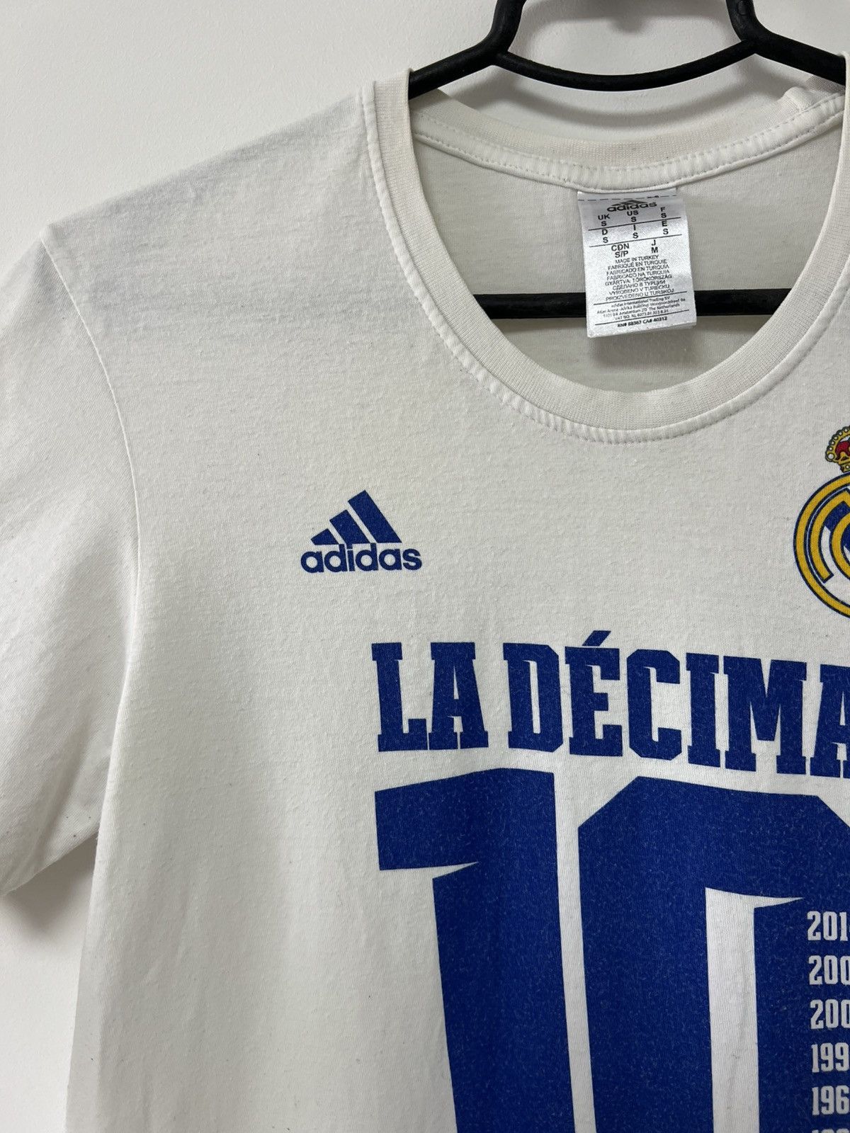 Adidas Real Madrid UCL Champions La Decima Training Adidas T shirt Size US S / EU 44-46 / 1 - 5 Thumbnail