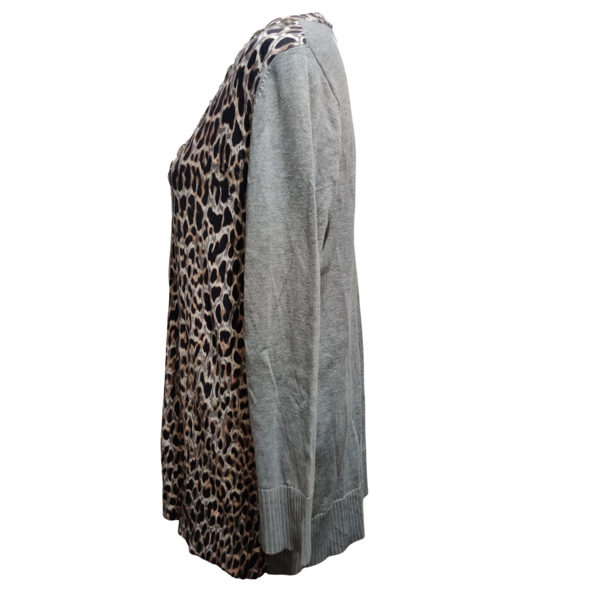 Chicos Chicos 1 M Leopard Print Cardigan Long Sleeve Rhinestone But Size M / US 6-8 / IT 42-44 - 11 Thumbnail
