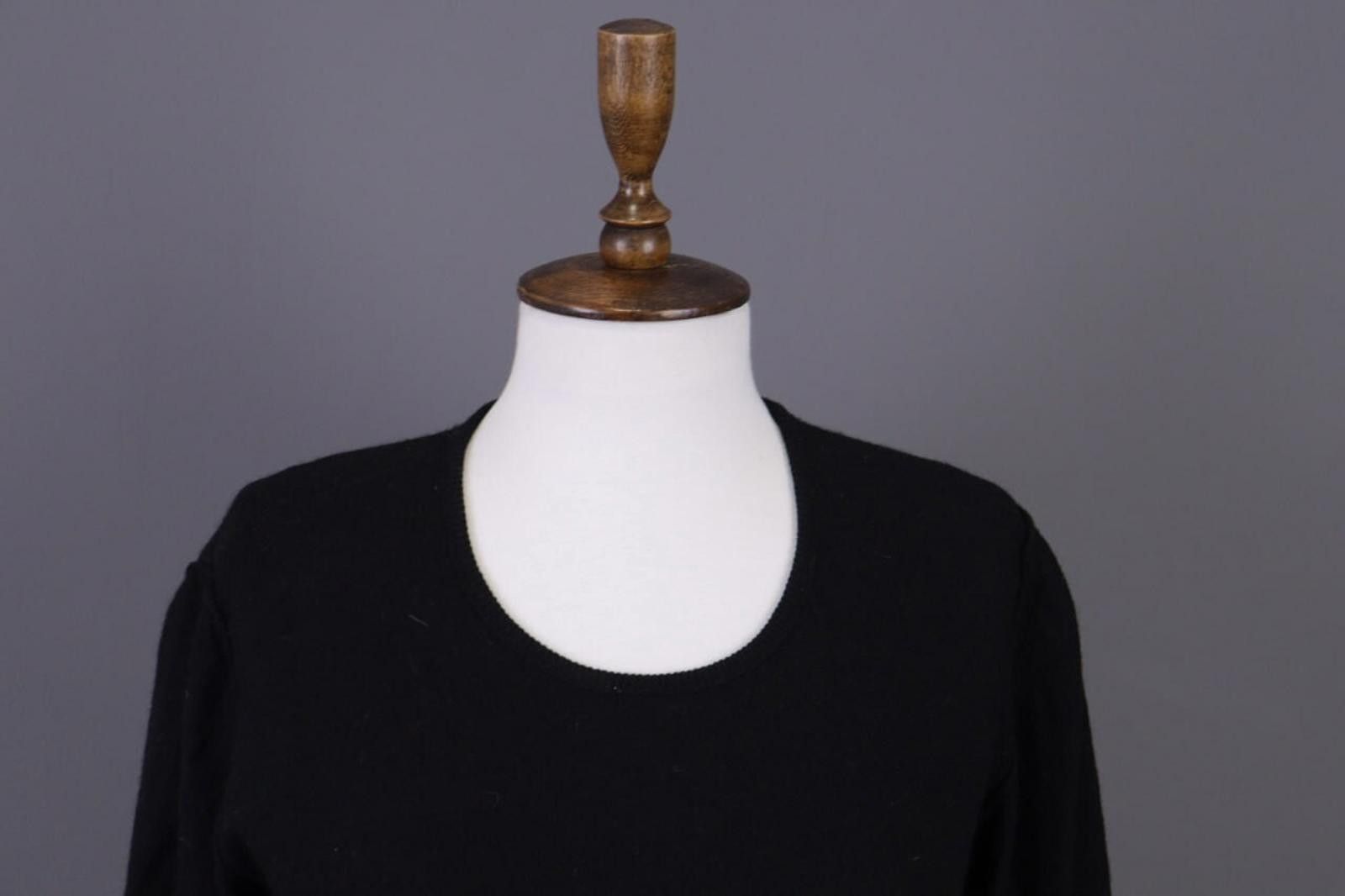 Sonia Rykiel Sonia by Sonia Rykiel Black Wool Angora Knit Sweater 40 / M Size M / US 6-8 / IT 42-44 - 2 Thumbnail