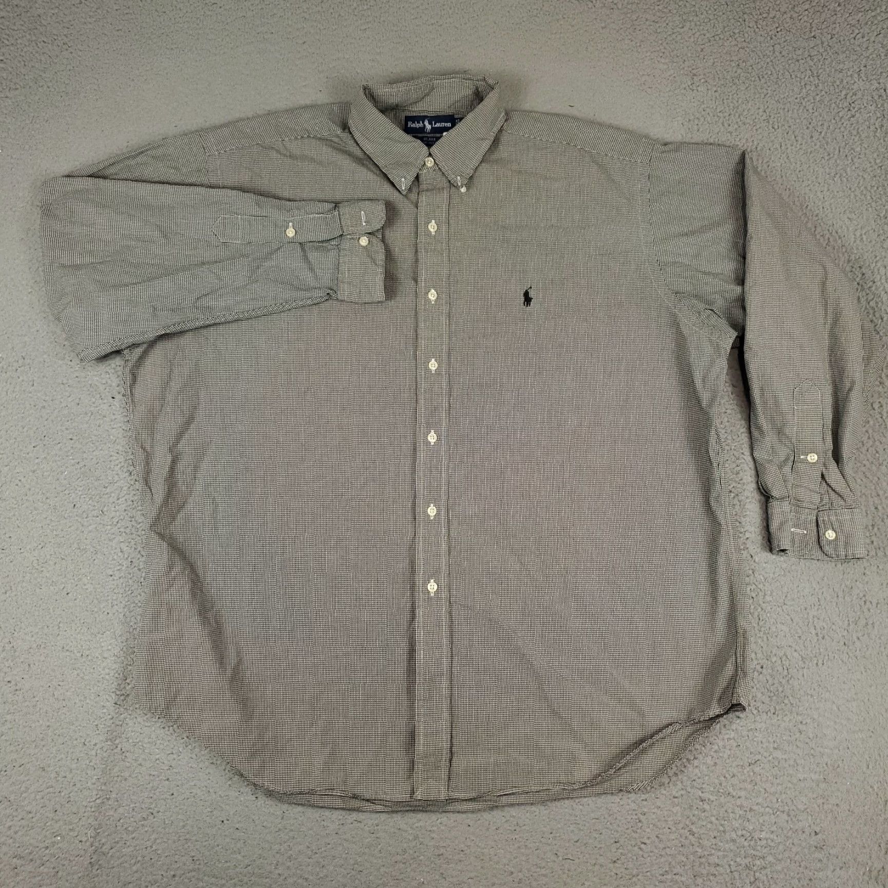 Ralph Lauren Ralph Lauren Button-Up Shirt Mens XL Gray Check Long Sleeve Casual Classic Size US XL / EU 56 / 4 - 3 Thumbnail