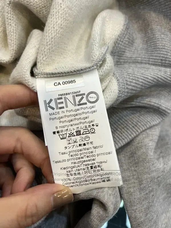 Kenzo KENZO Gray Cotton Tiger Head Long Sleeve Top . Size M / US 6-8 / IT 42-44 - 5 Thumbnail