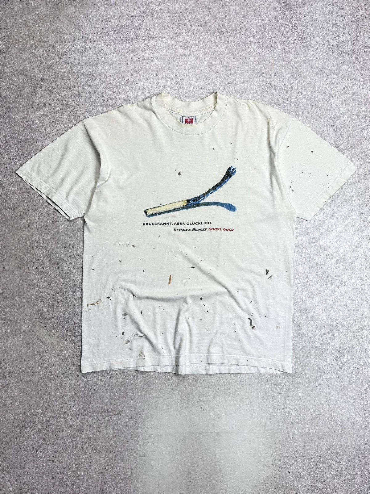 Vintage Vintage Match White Boxy T-shirt XL Size US XL / EU 56 / 4 - 1 Thumbnail