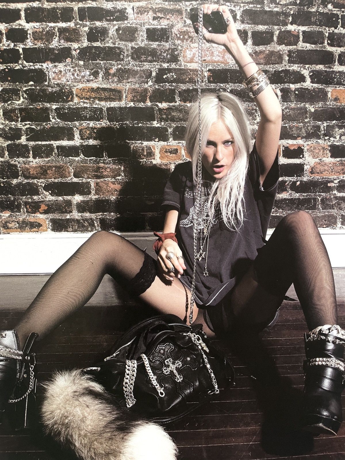 Chrome Hearts × Vintage Chrome Hearts goth girl 9x11 Framed poster Size ONE SIZE - 3 Thumbnail