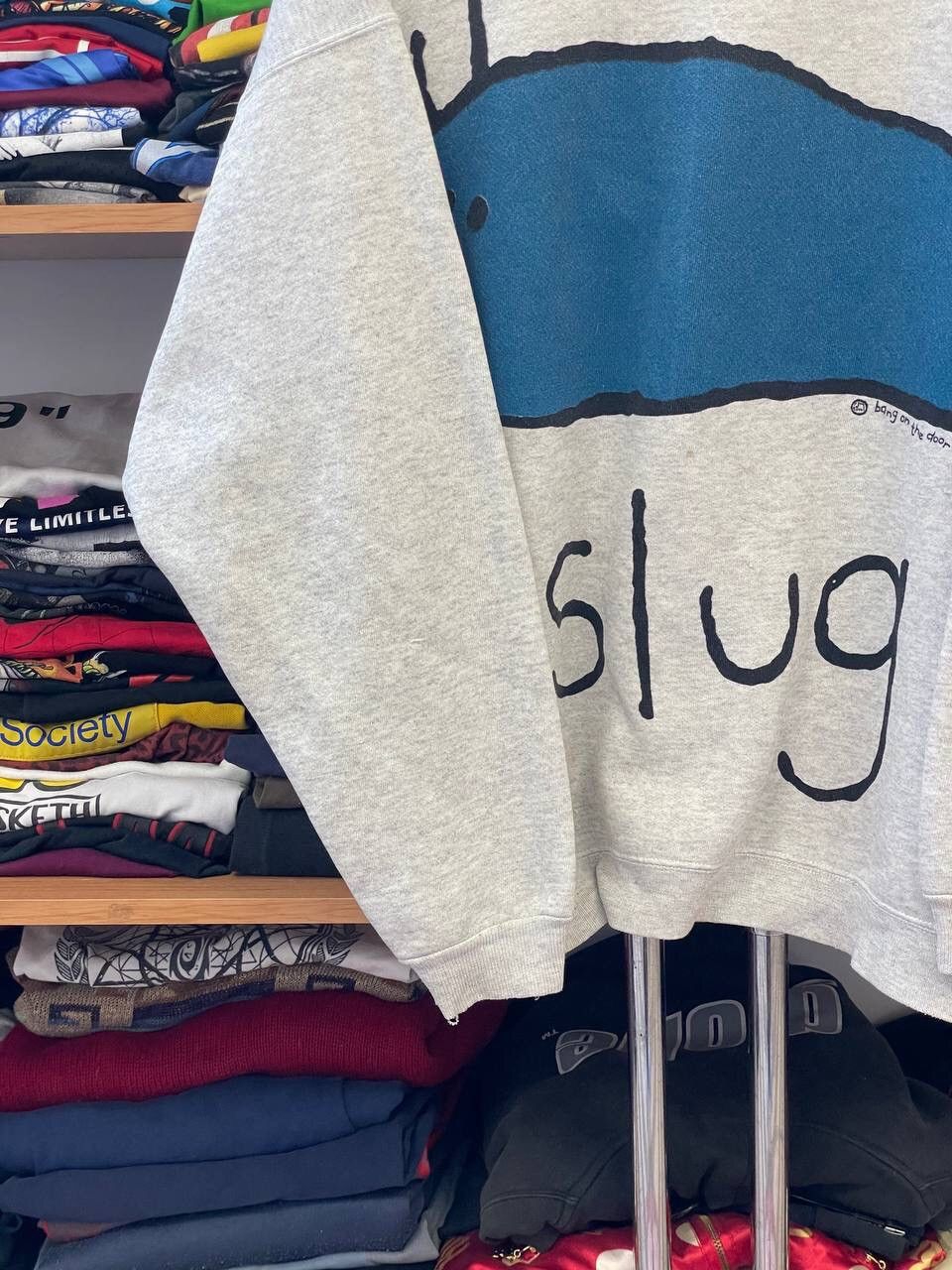 Vintage American Vintage "Slug" Humor Sweatshirt Size US XL / EU 56 / 4 - 6 Thumbnail