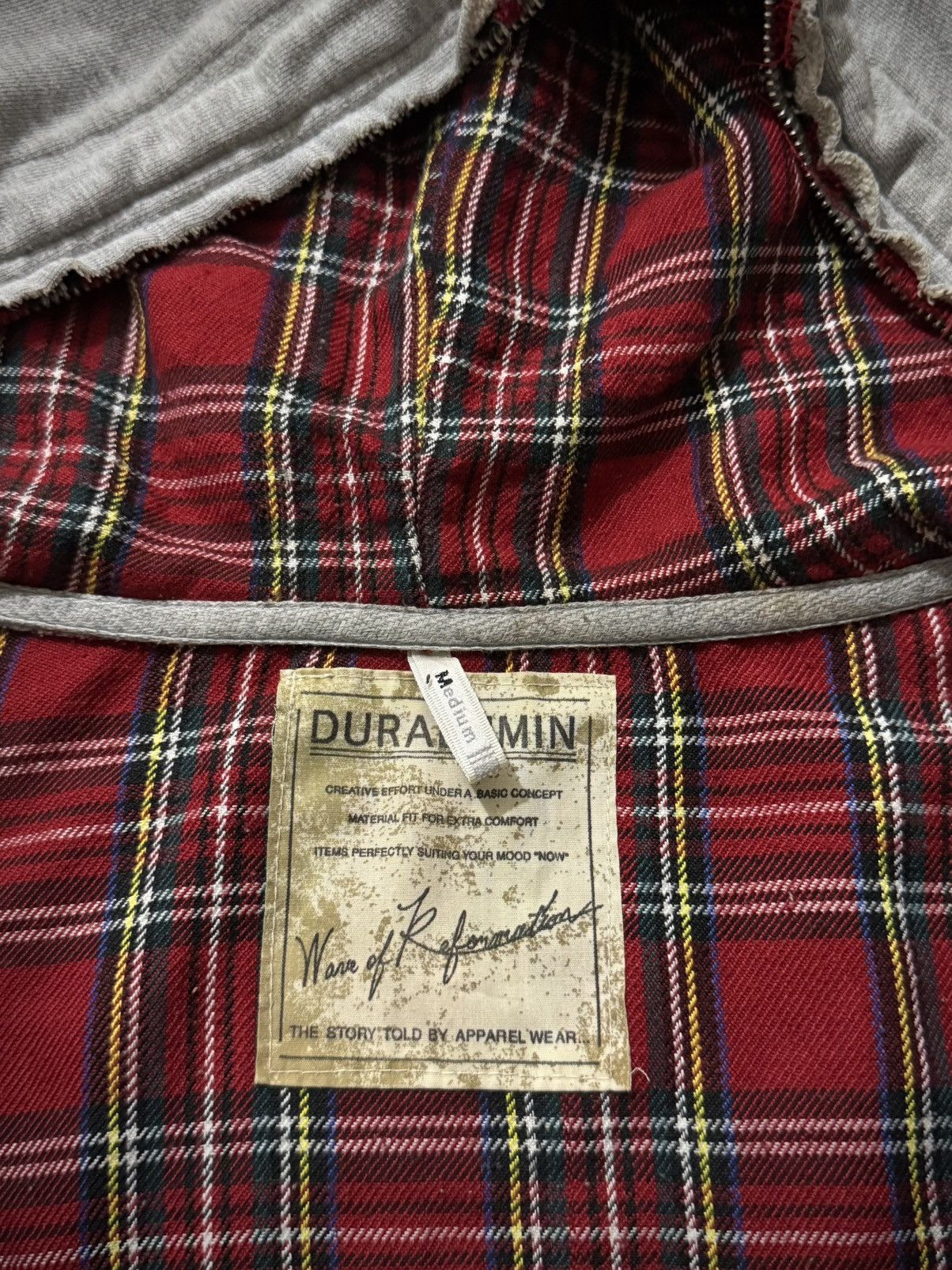 Japanese Brand DURALIUM DISTRESSED SHOOT DESIGN POEM GRUNGE HOODIE Size US M / EU 48-50 / 2 - 7 Thumbnail