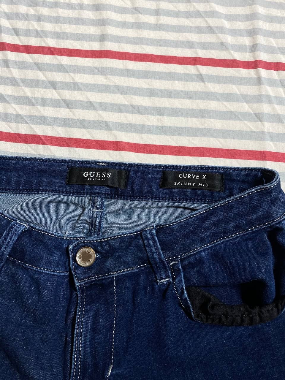 Guess × Vintage Guess Vintage Denim Pants Blue Jeans 90s SKINNY MID Size US 34 / EU 50 - 11 Thumbnail