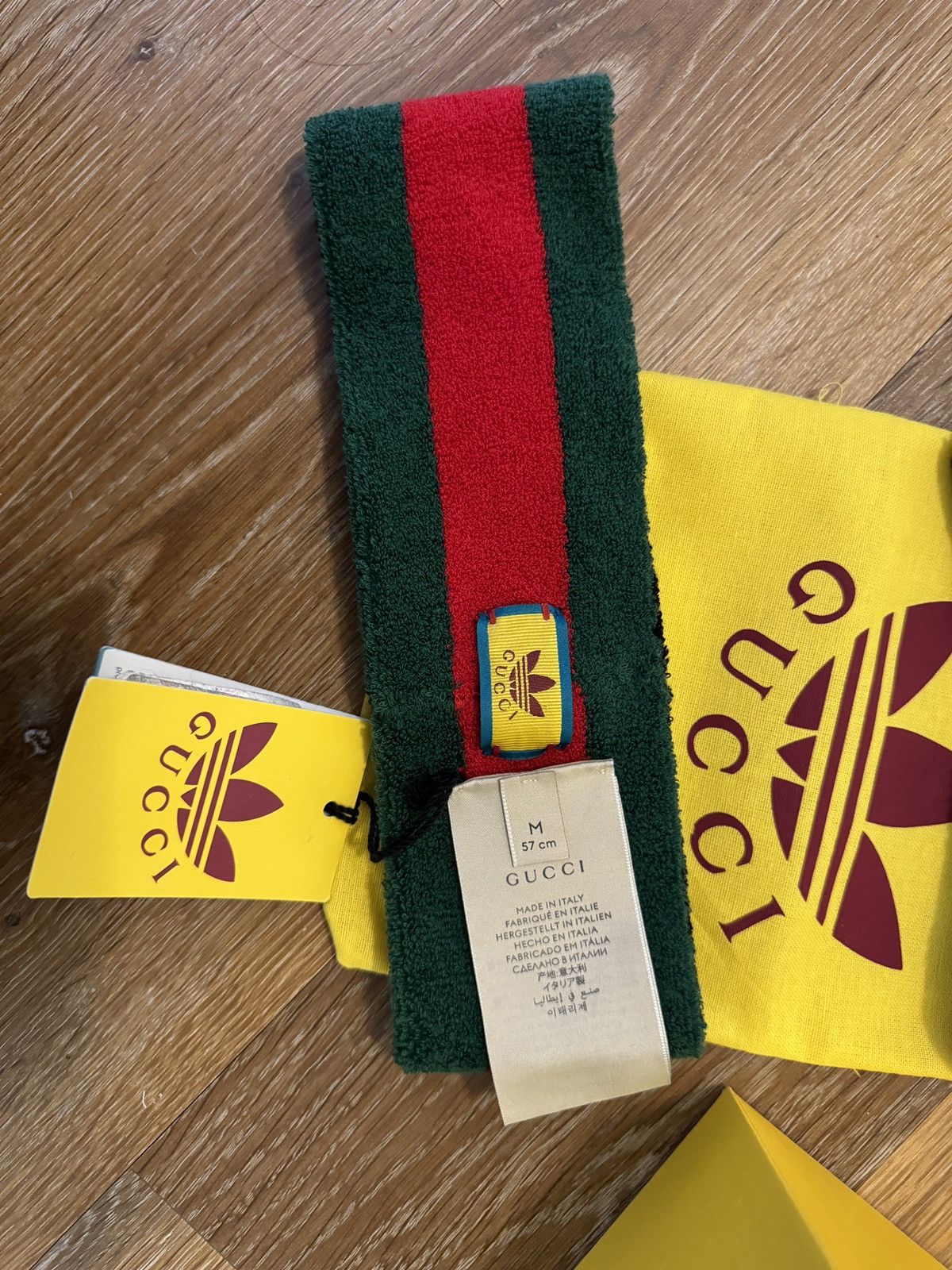 Adidas RARE Gucci adidas headband wristband set (tennis,basketball) Size ONE SIZE - 5 Thumbnail