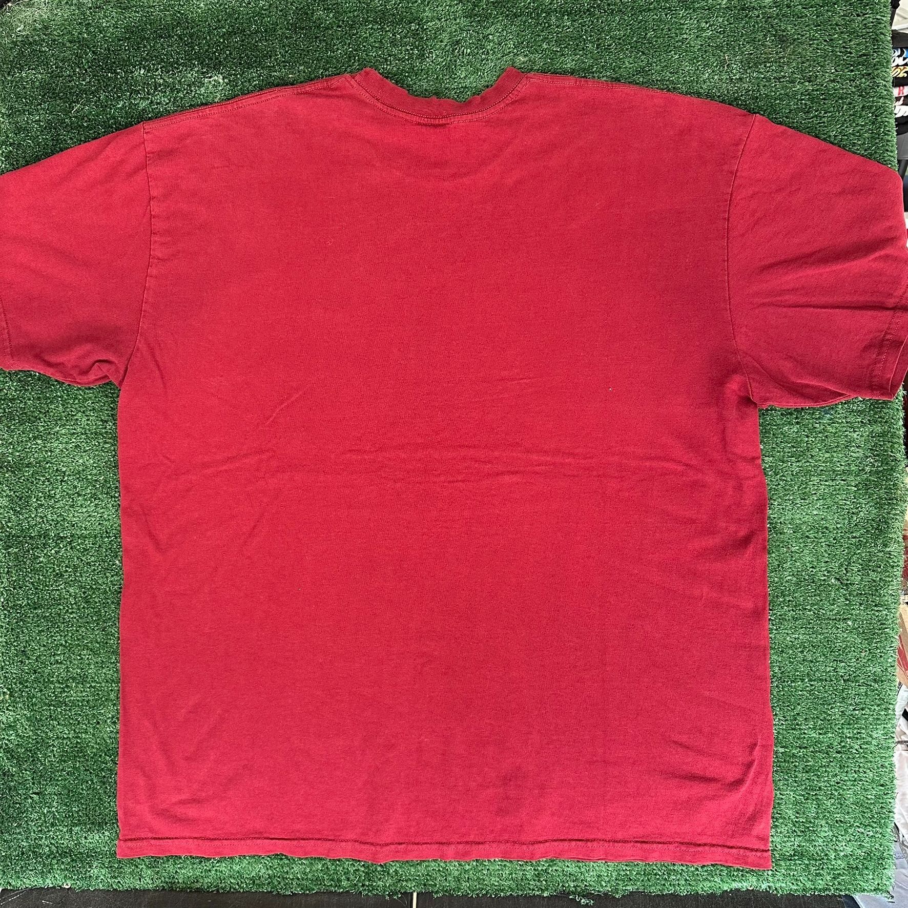 Nike Vintage Y2K Nike Mini Swoosh T-Shirt Burgundy Dark Red Logo Size US XXL / EU 58 / 5 - 5 Thumbnail