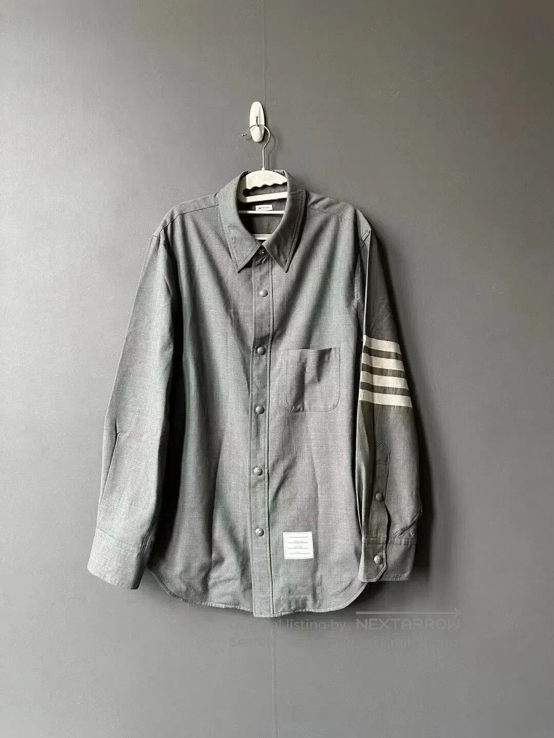 Thom Browne Thom Browne Gray Shirt Jacket| Size US M / EU 48-50 / 2 - 1 Thumbnail