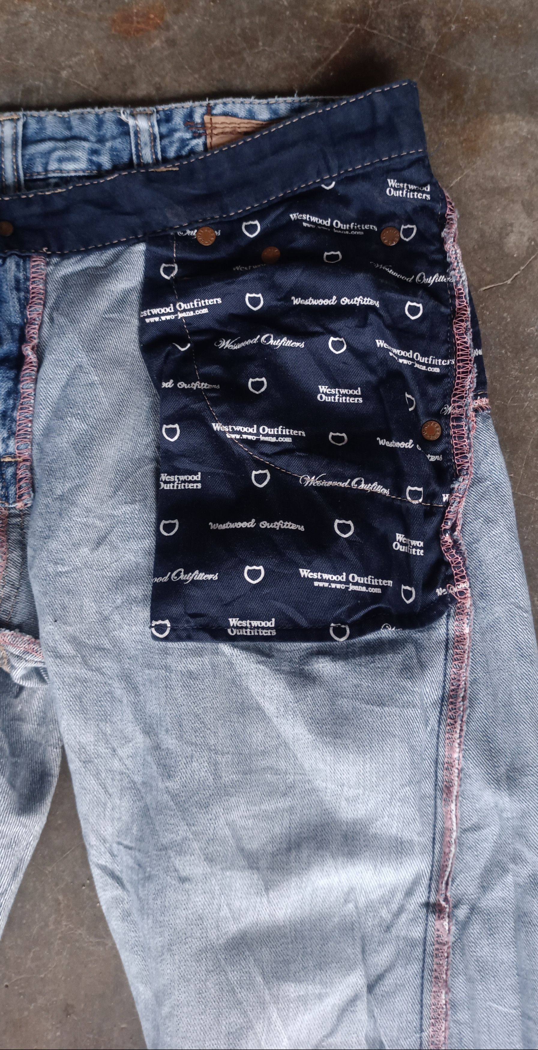 Japanese Brand Vintage💥 Westwood Outfitters Distressed jeans Size US 31 - 7 Thumbnail