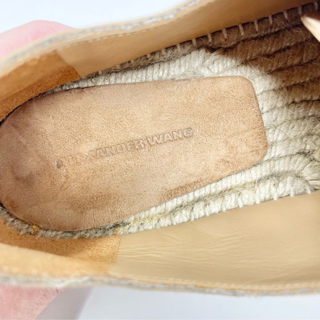 Alexander Wang Alexander Wang Devon Tan Suede Espadrille Shoes Size 38/8 Size US 8 / IT 38 - 9 Thumbnail