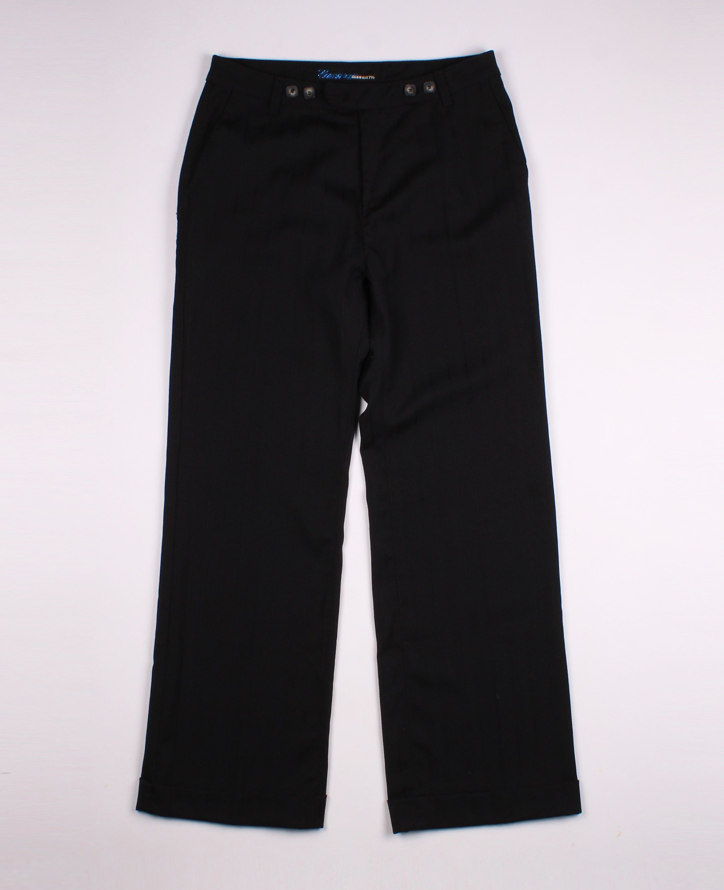 Miss Sixty × Vintage Vintage Miss Sixty Luxury Y2K Striped Fit Flared Trousers Size 30" / US 8 / IT 44 - 1 Thumbnail