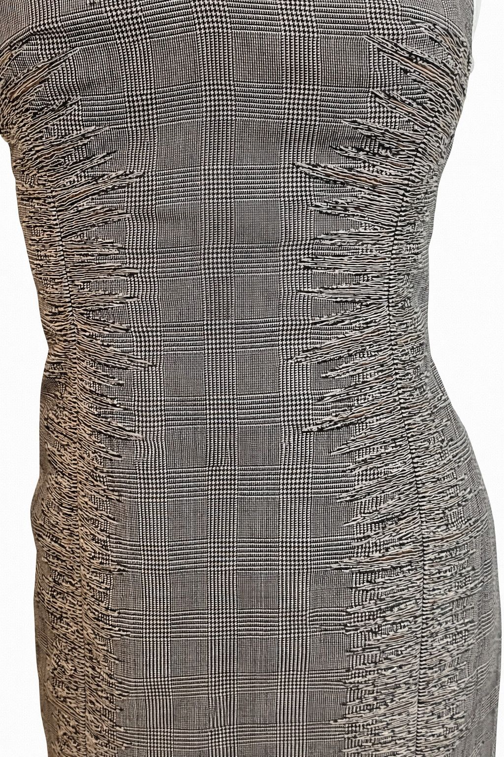 Versace Versace Couture S/S 1998 Kate Moss Houndstooth Corset Dress Size S / US 4 / IT 40 - 4 Thumbnail