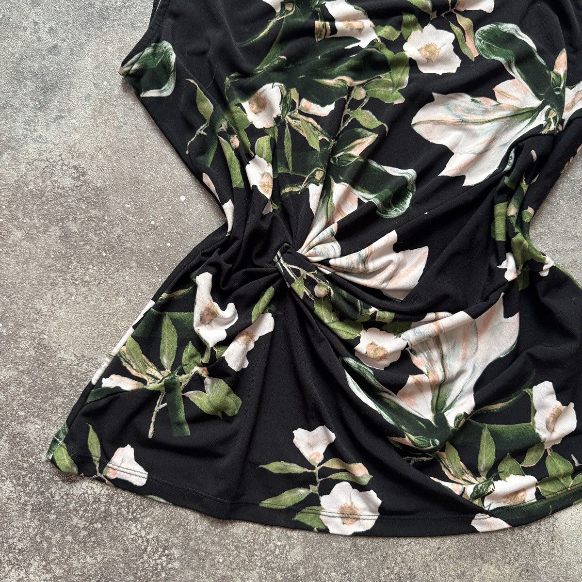 DKNY DKNY Super Sexy Floral Y2K Tank Top / Blouse Size S / US 4 / IT 40 - 4 Thumbnail