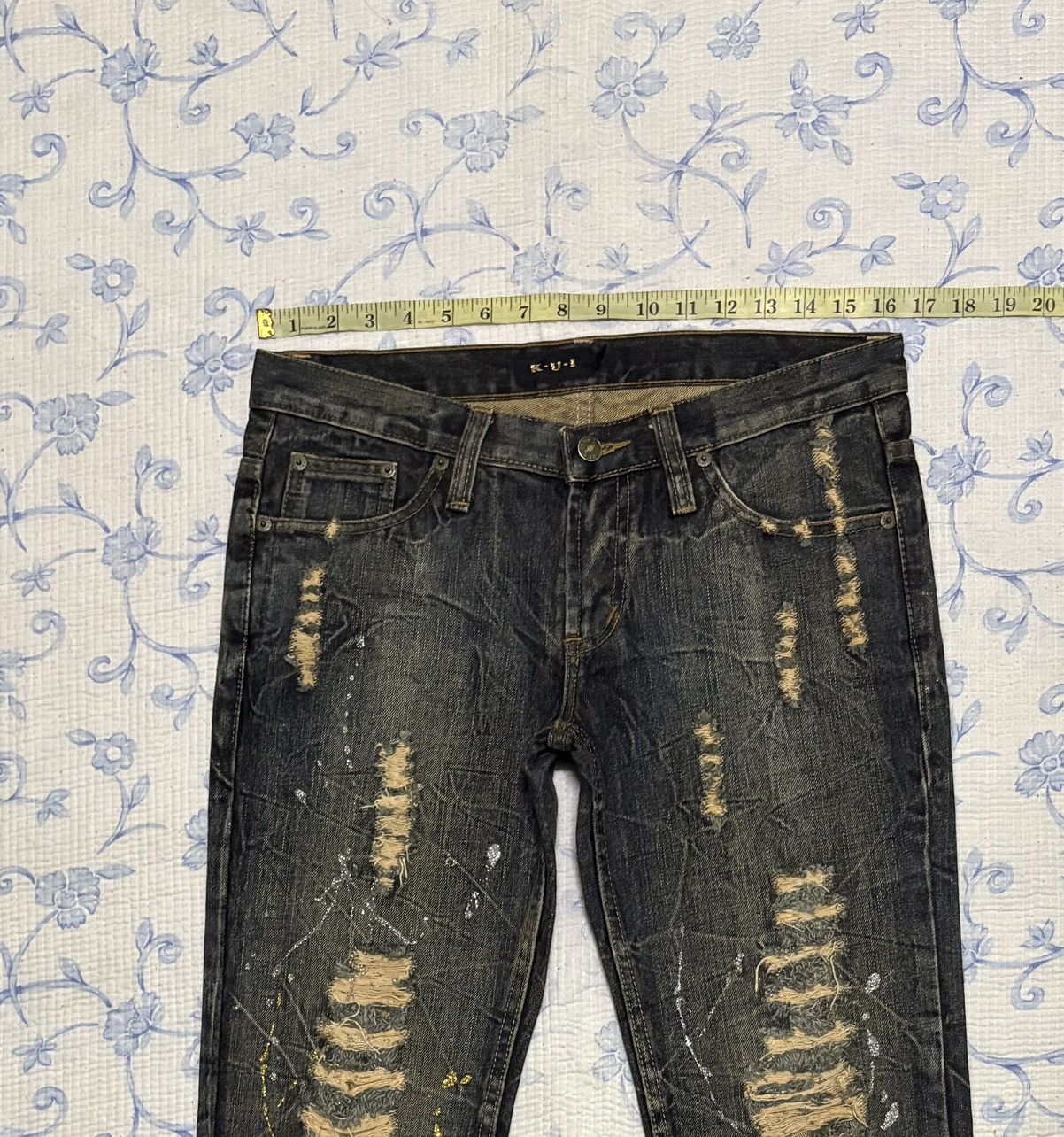 Other K.U.I Streetwear Jeans Flared Distressed Denim Size US 32 / EU 48 - 3 Thumbnail