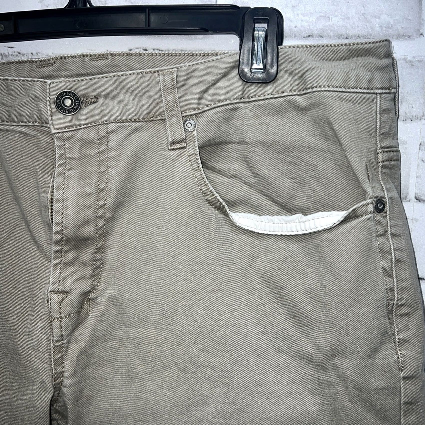 Buffalo David Bitton Buffalo by David Bitton Beige Pants Mens Size 38x30 Chino Regular Beige Mens Size US 38 / EU 54 - 2 Thumbnail
