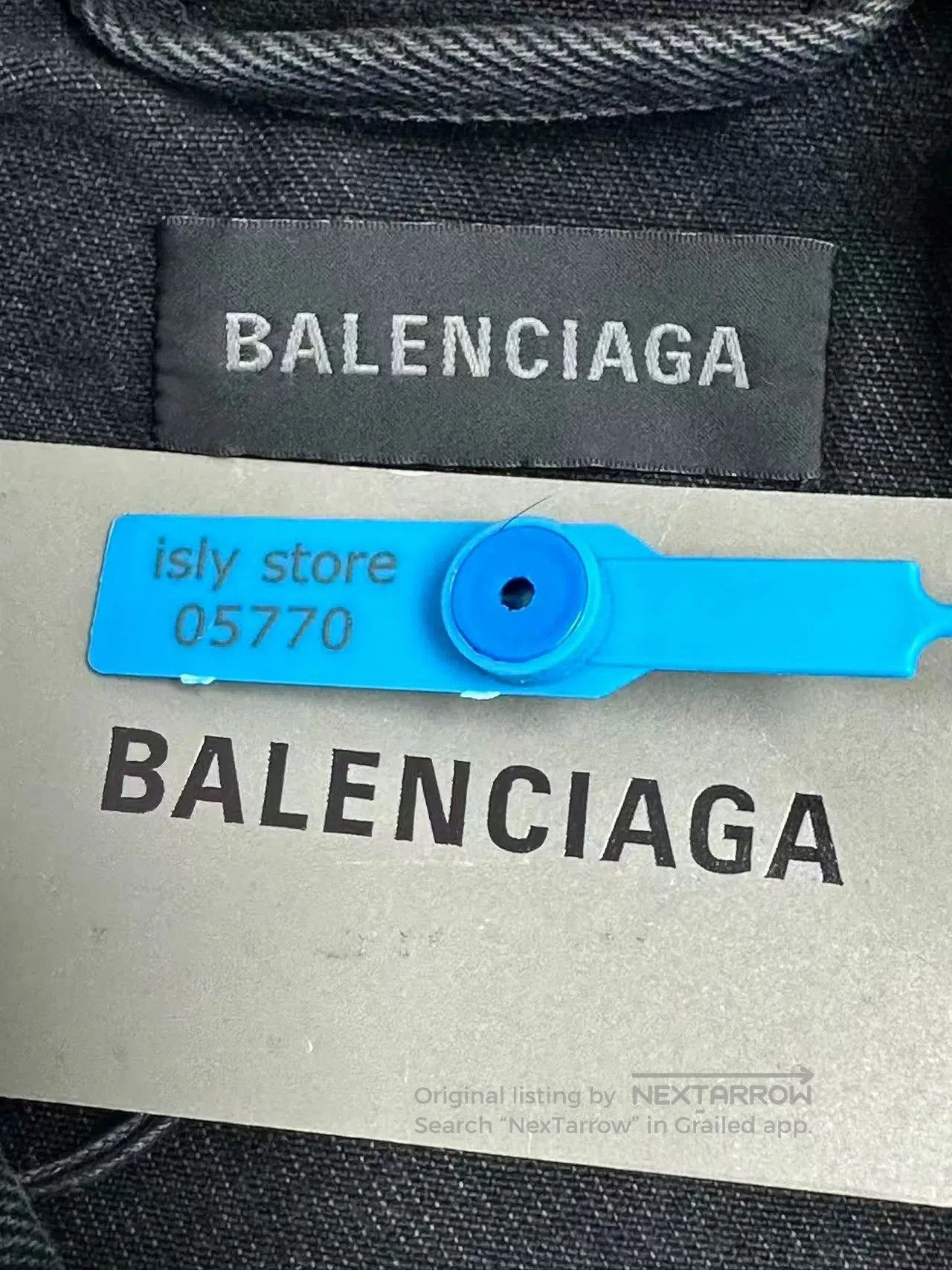 Balenciaga Balenciaga Spray Paint Effect Denim Jacket. Size US M / EU 48-50 / 2 - 4 Thumbnail
