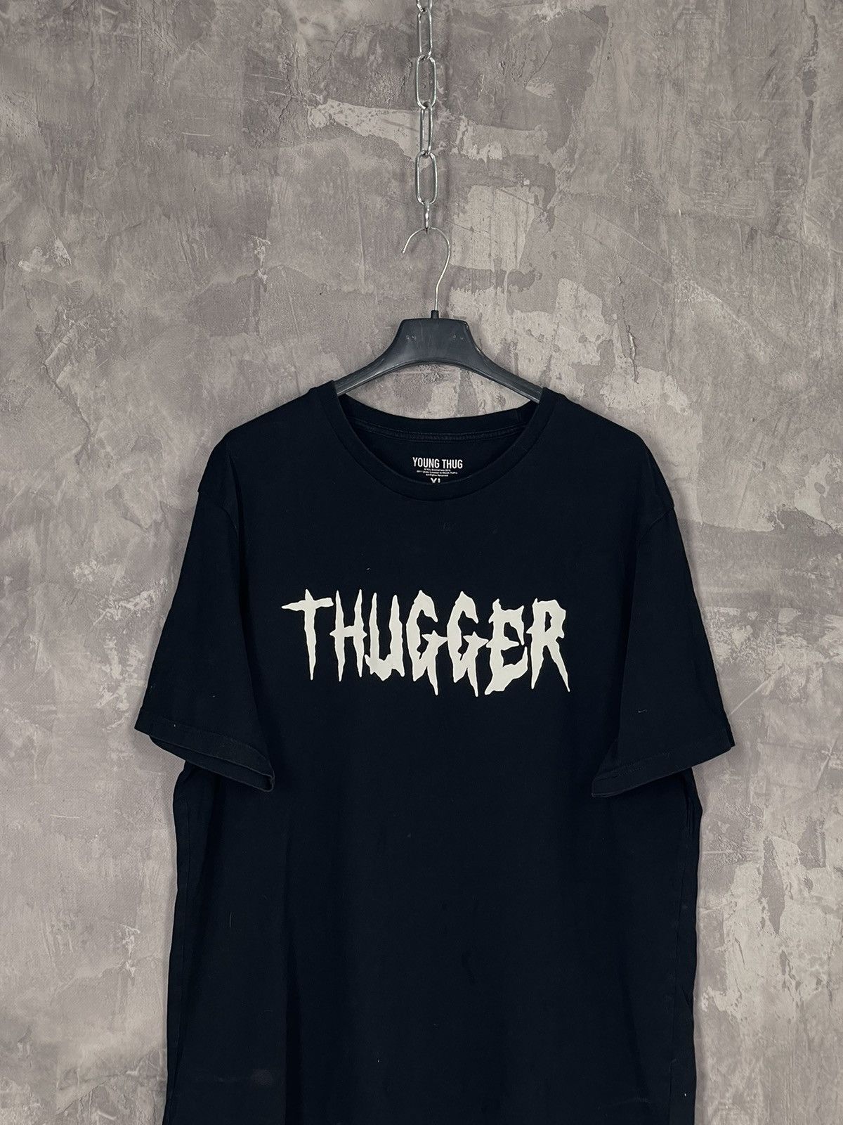 Rap Tees × Young Thug Vintage Y2K YOUNG THUNG THUGGER Angel Style Logo Rap T-shirt Size US XL / EU 56 / 4 - 3 Thumbnail