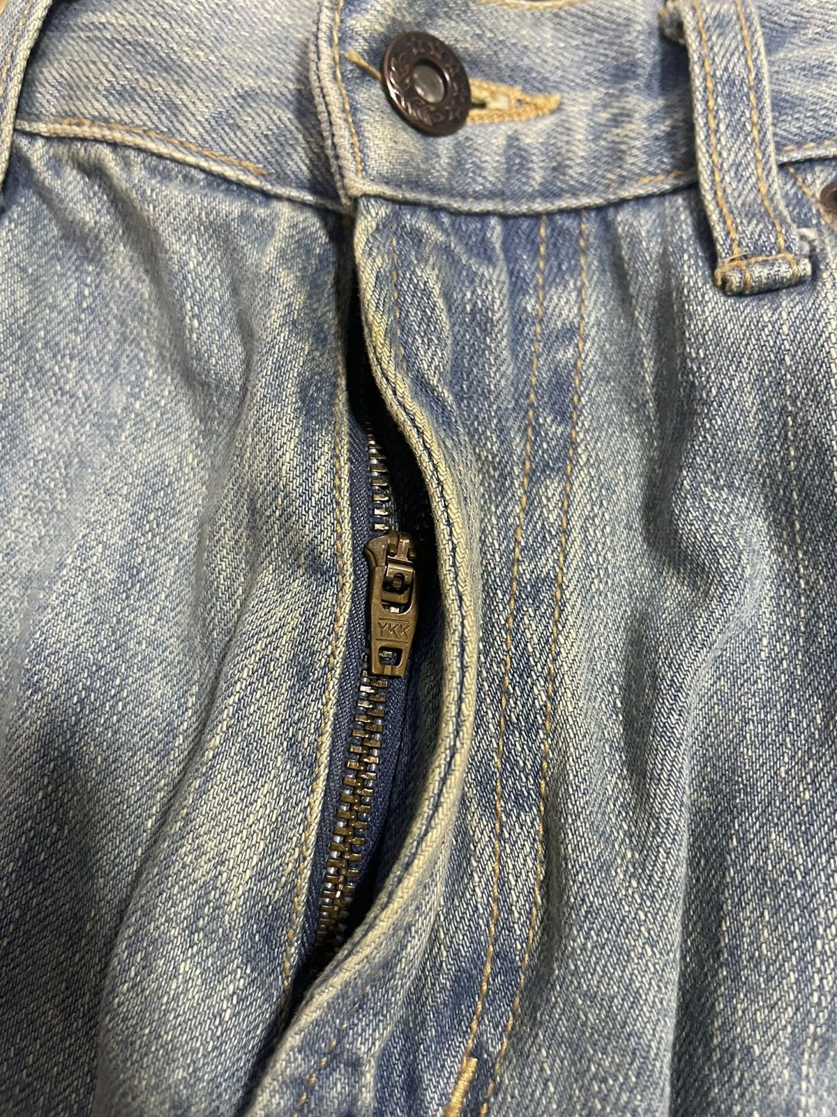 Japanese Brand Rovertry Distressed Jeans (14) Size US 32 / EU 48 - 9 Thumbnail
